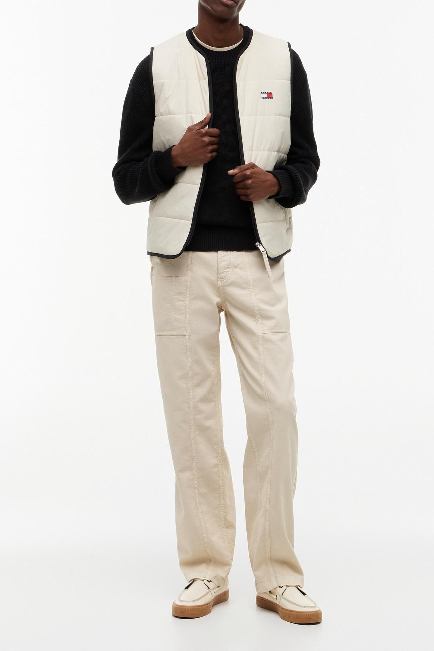 FLAG QUILTED VEST CLASSIC BEIGE 3