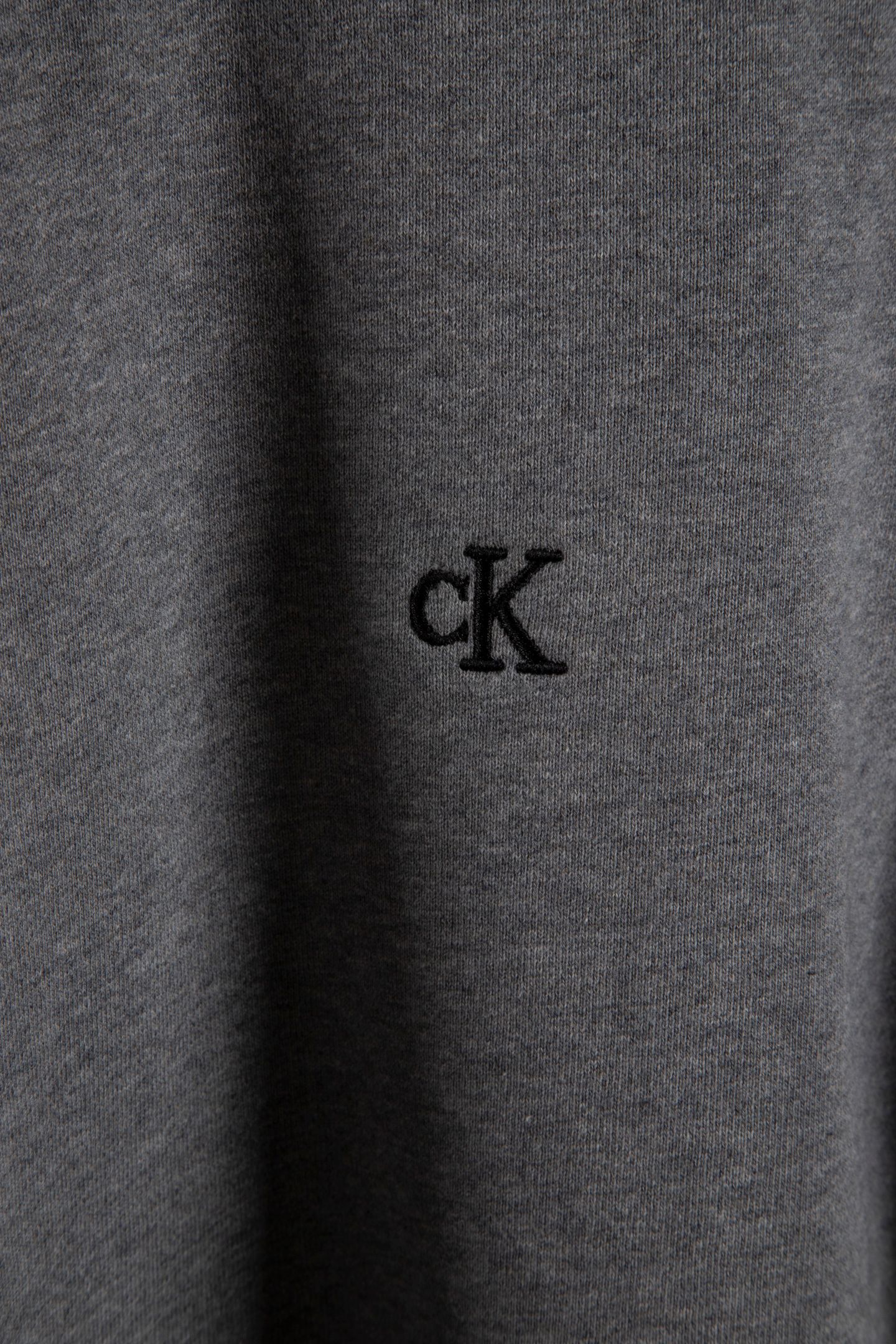 LONG SLEEVE CLASSIC 350GSM TERRY MONOGRAM GREY HEATHER 4