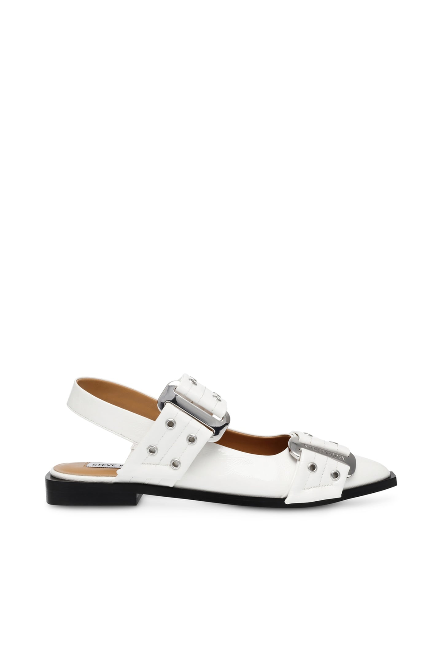 GRAND AVE FLAT SHOES WHITE PATENT 1