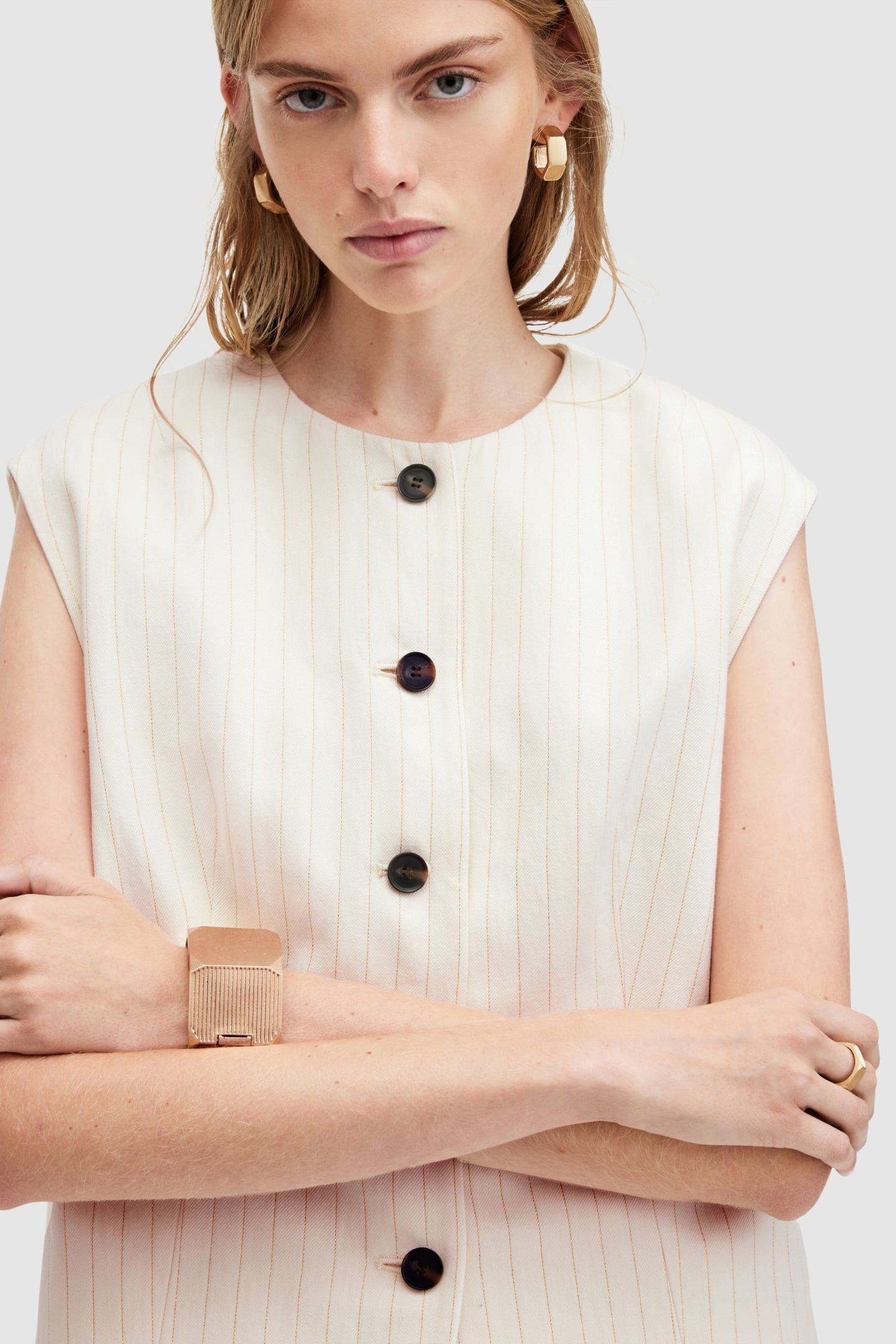 PAYTON WAISTCOAT IVORY WHITE 1
