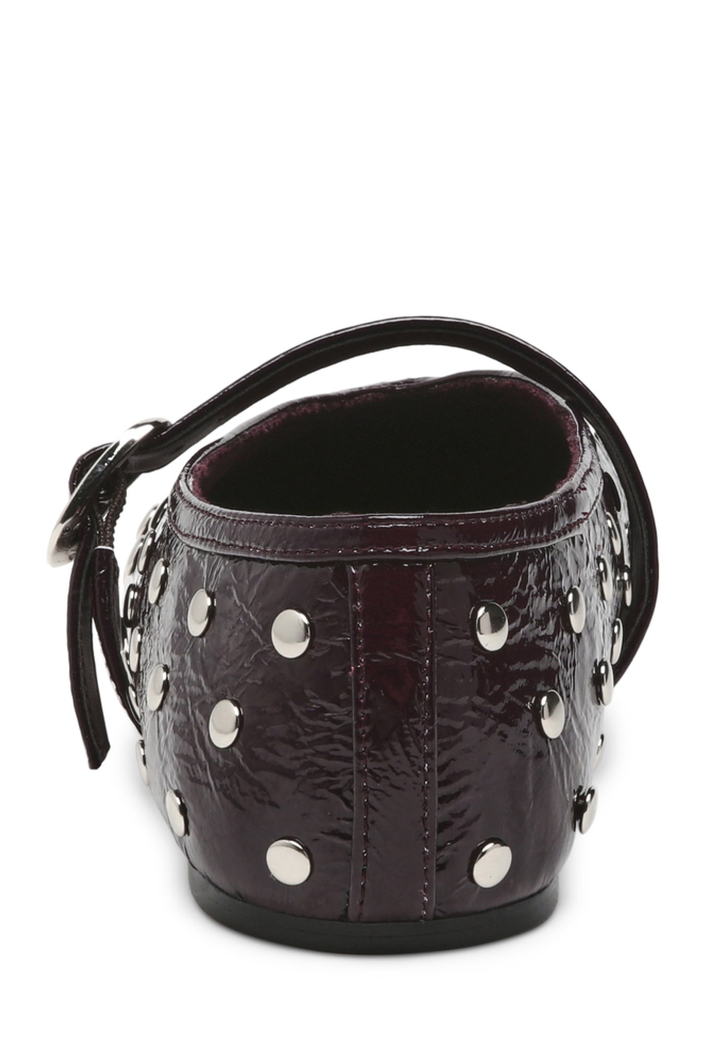 ARCHER FLAT SHOES CHERRY LACQ LEATHER 5