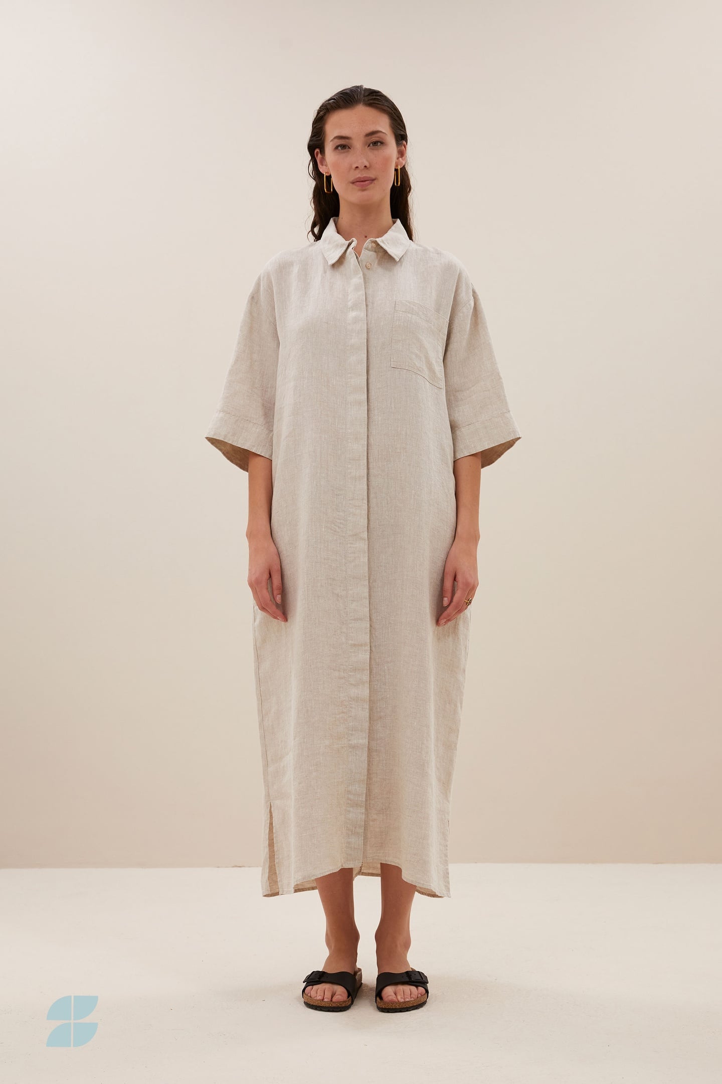 BRUNO LINEN DRESS LINEN 1