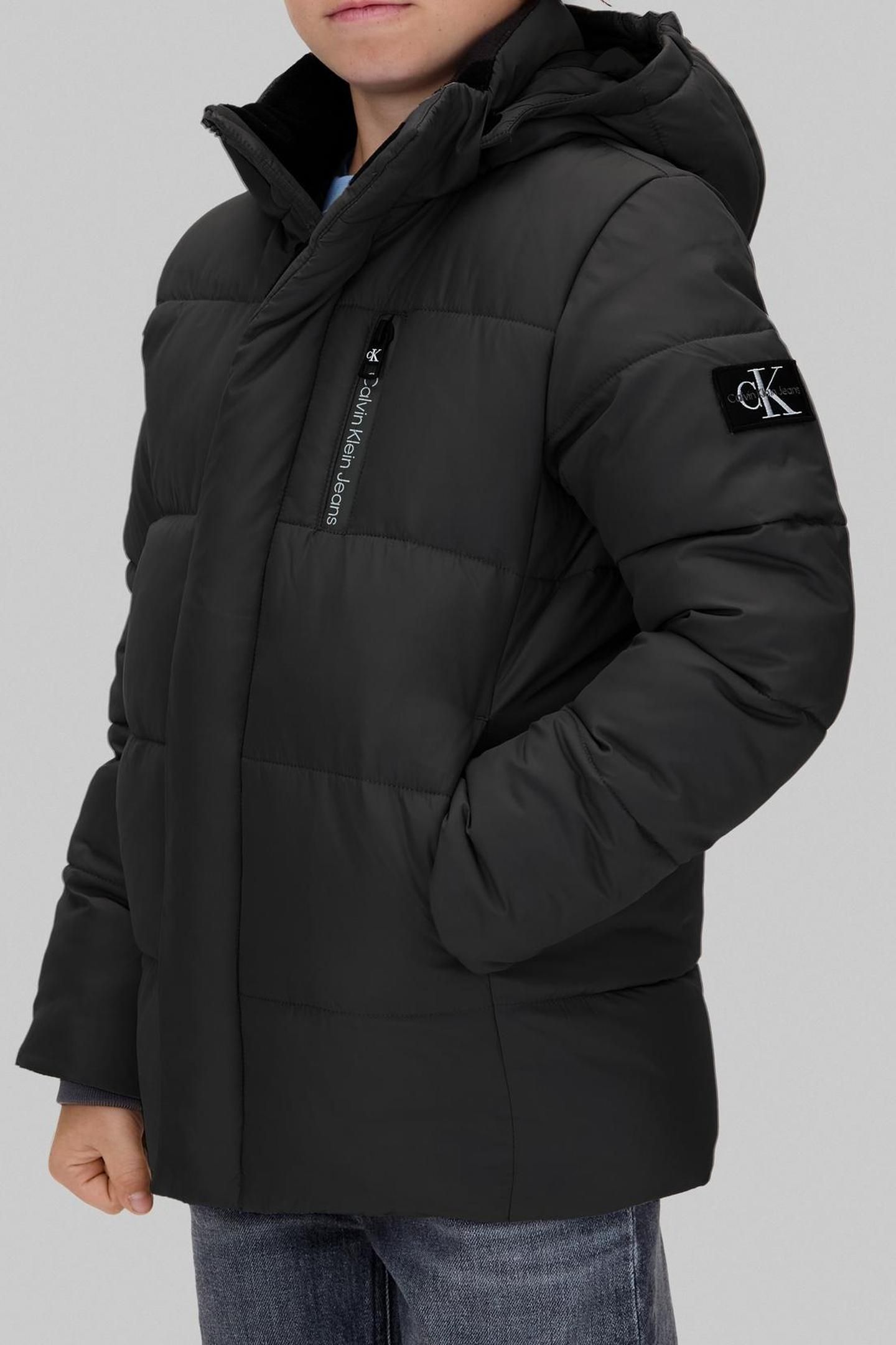 BOYS ESSENTIAL PUFFER JACKET BLACK 3