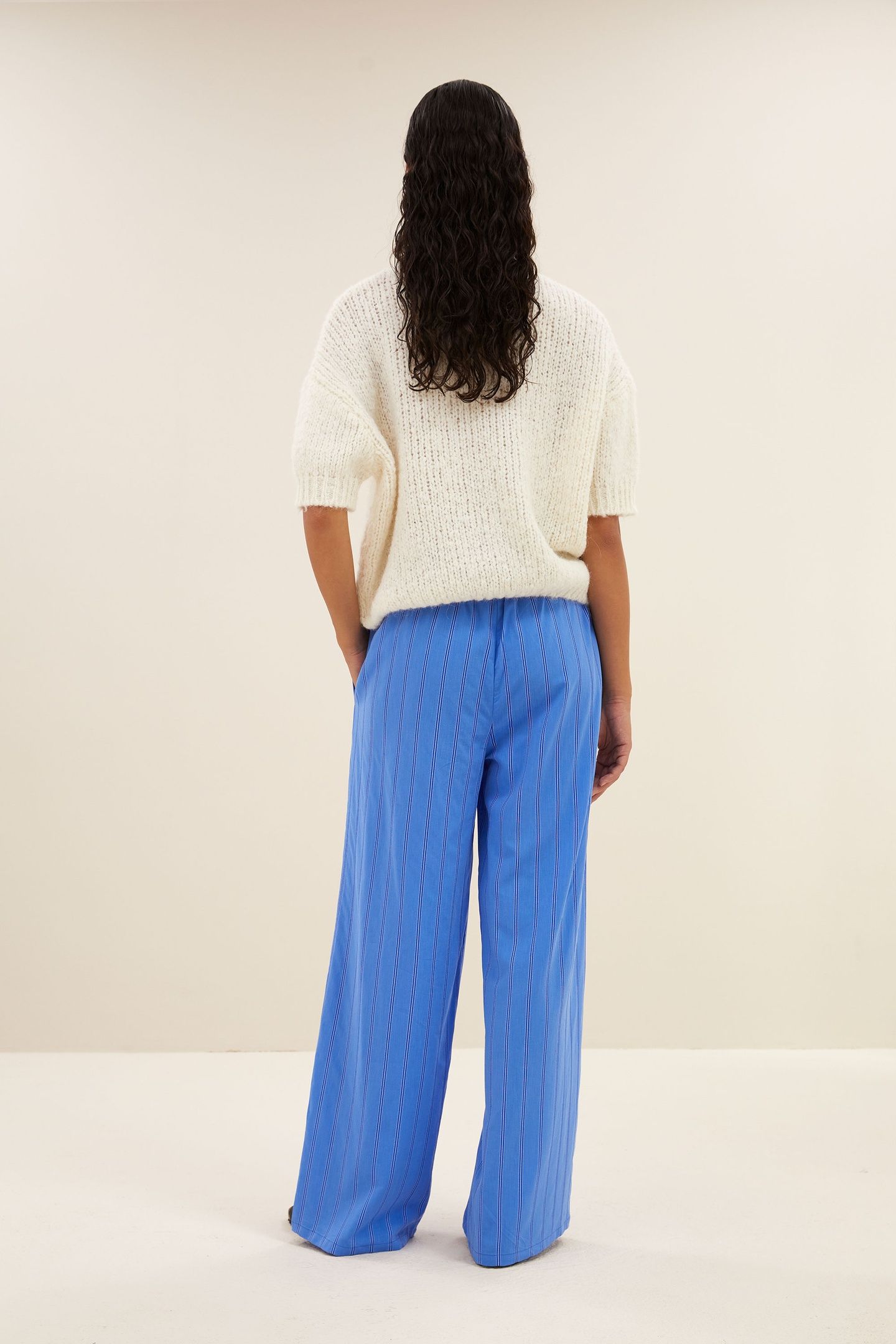 UMA STRIPE PANTS VIVID BLUE STRIPE 4