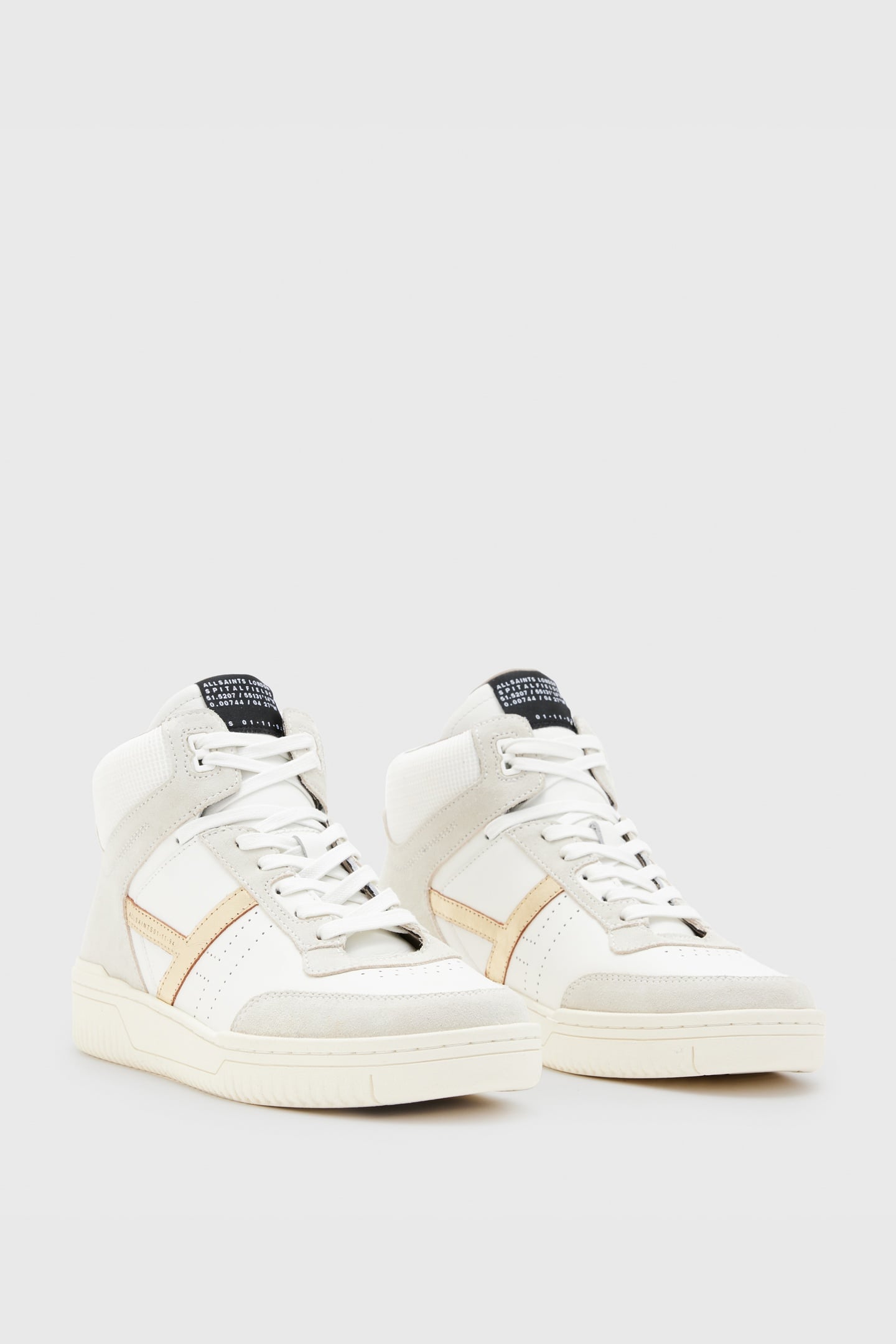 PRO SUEDE HIGH TOP WHITE/GOLD 2
