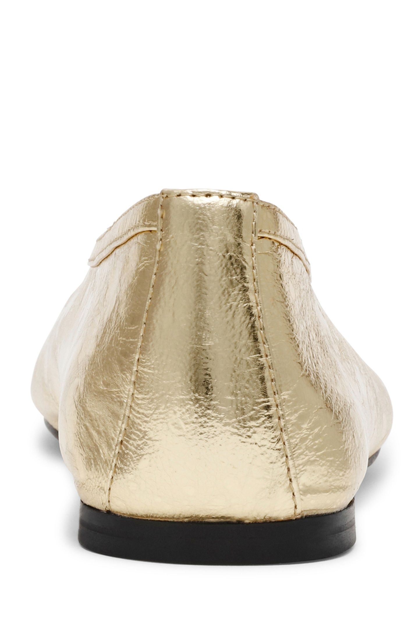 LENI FLAT SHOES GOLD LEATHER 4