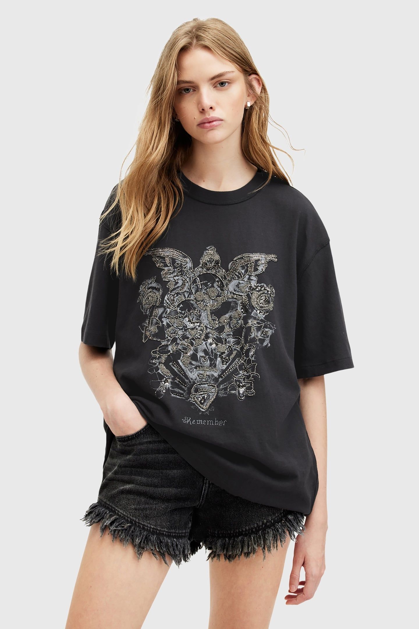 COVENANT EMB CREW WASHED BLACK 1