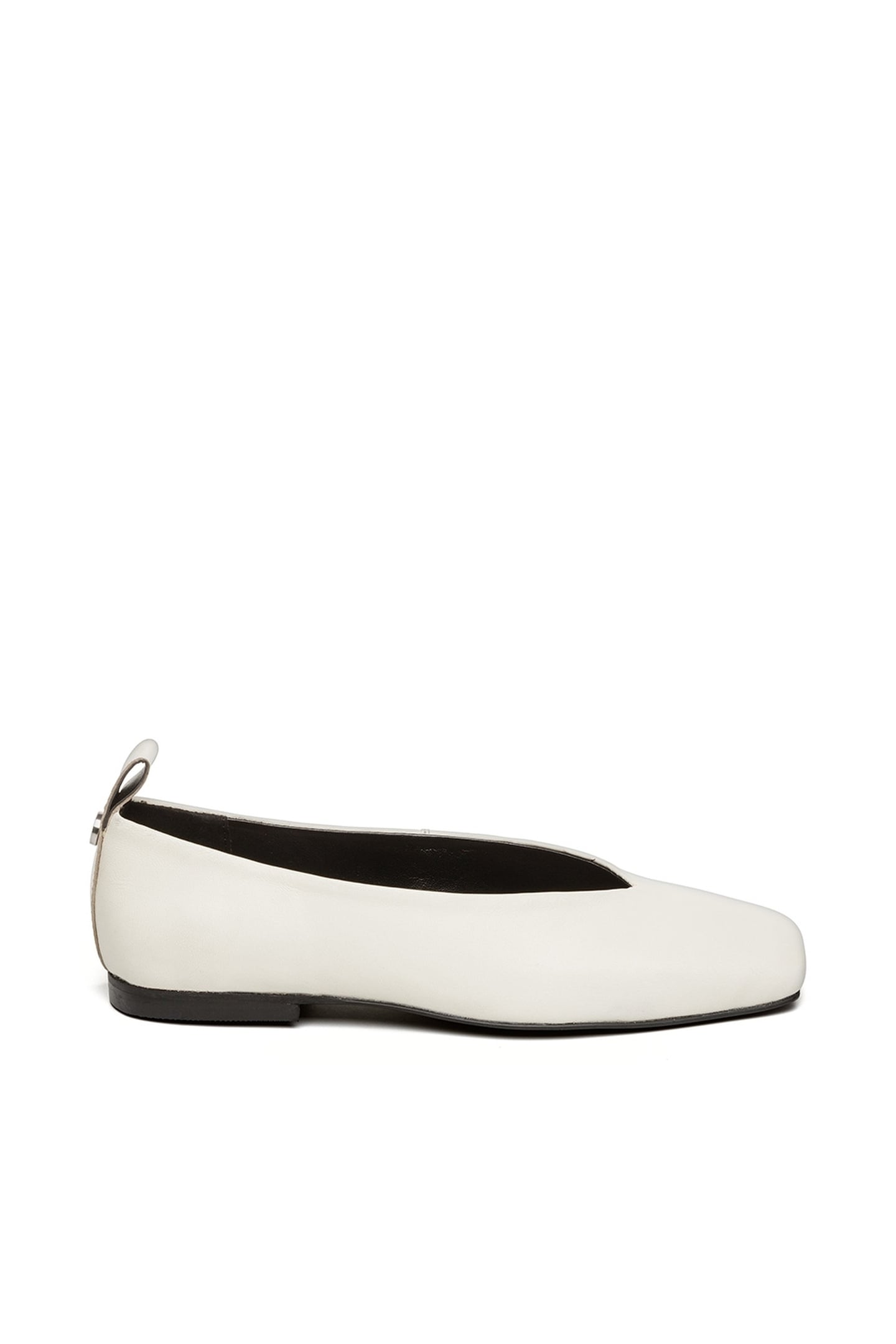 FOSSE FLAT SHOES COCONUT MILK LEATHER 1