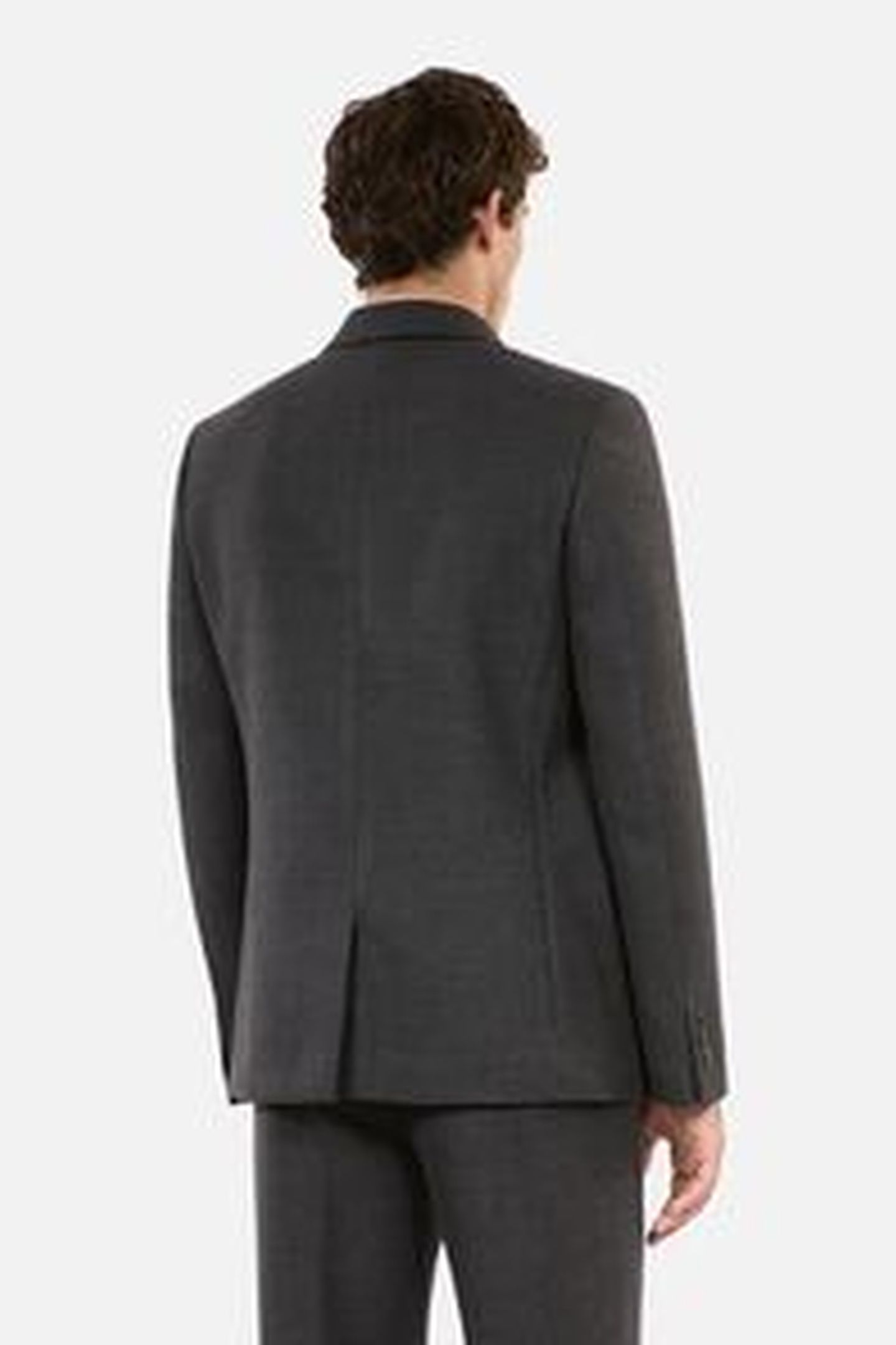3-BUTTON SUIT JACKET BLACK GREY 6