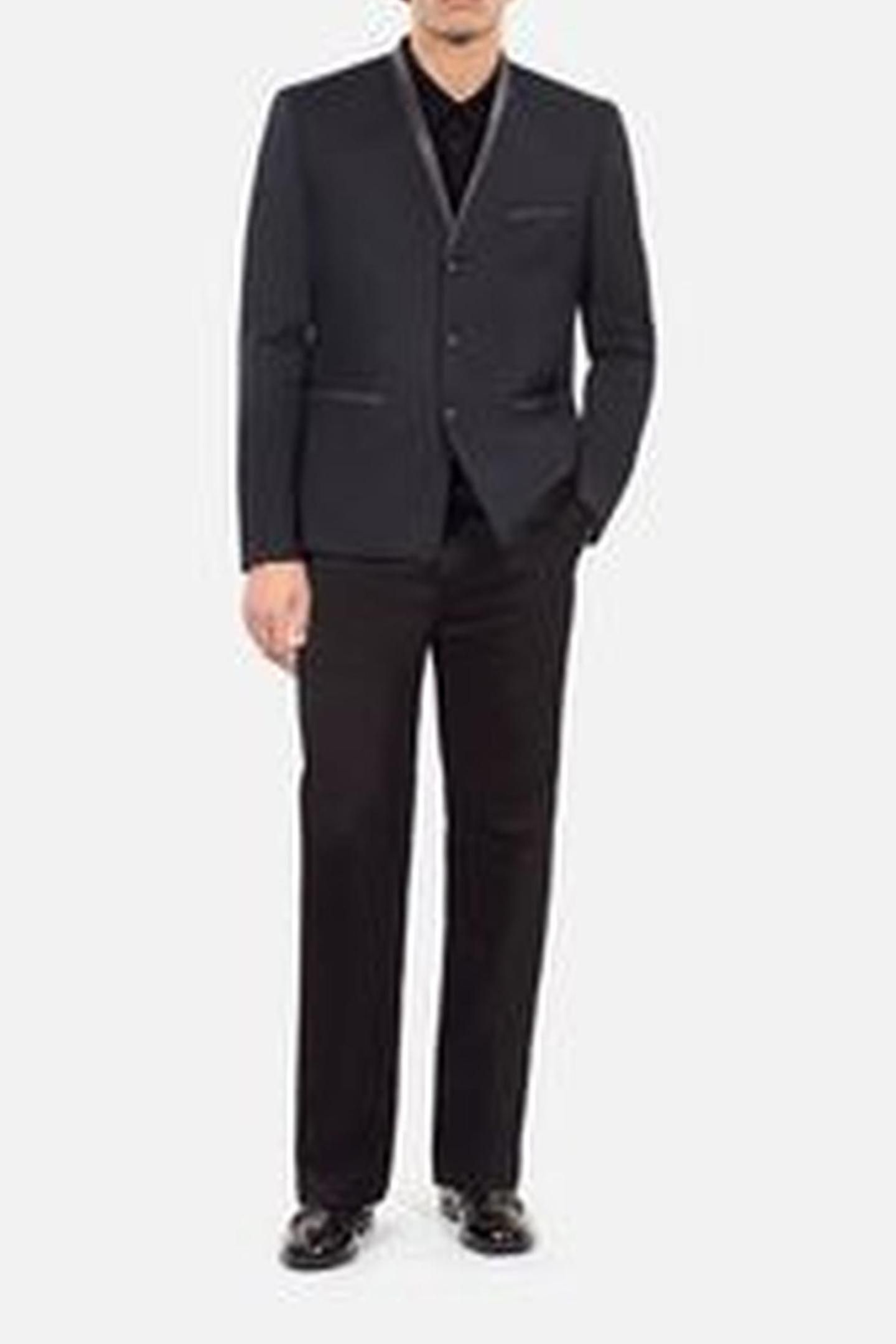 COLLARLESS SUIT JACKET BLACK 3