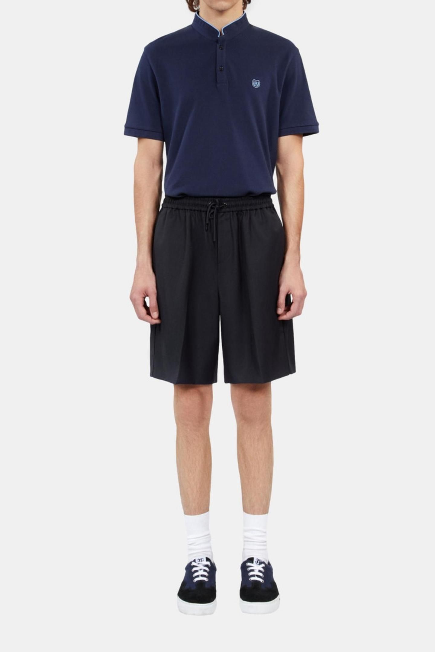 SHORTS W ELASTICATED WAIST DARK NAVY 2