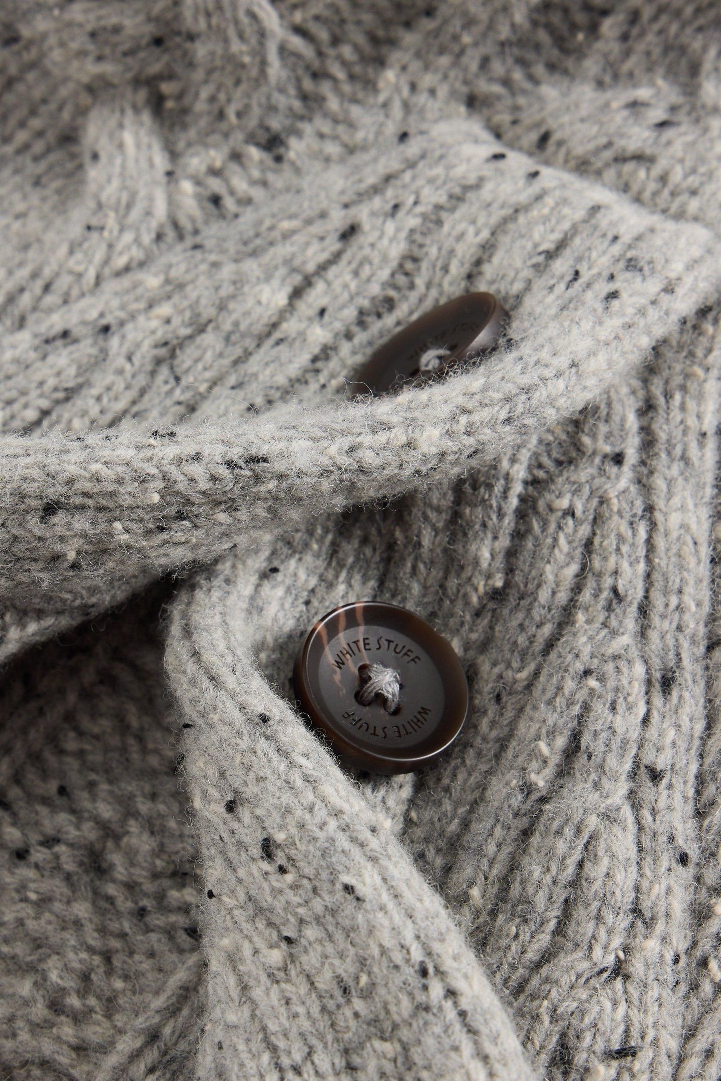 BERKLEY SHAWL NECK JUMPER LIGHT GREY 6