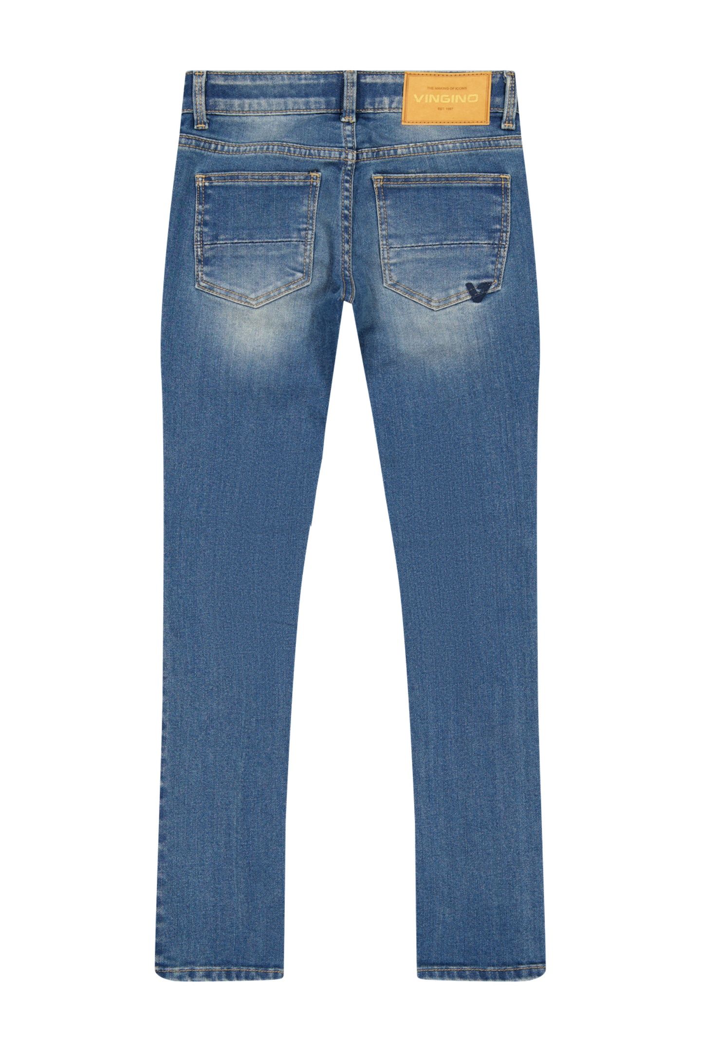 GIRLS ALICE JEANS MID BLUE WASH 2