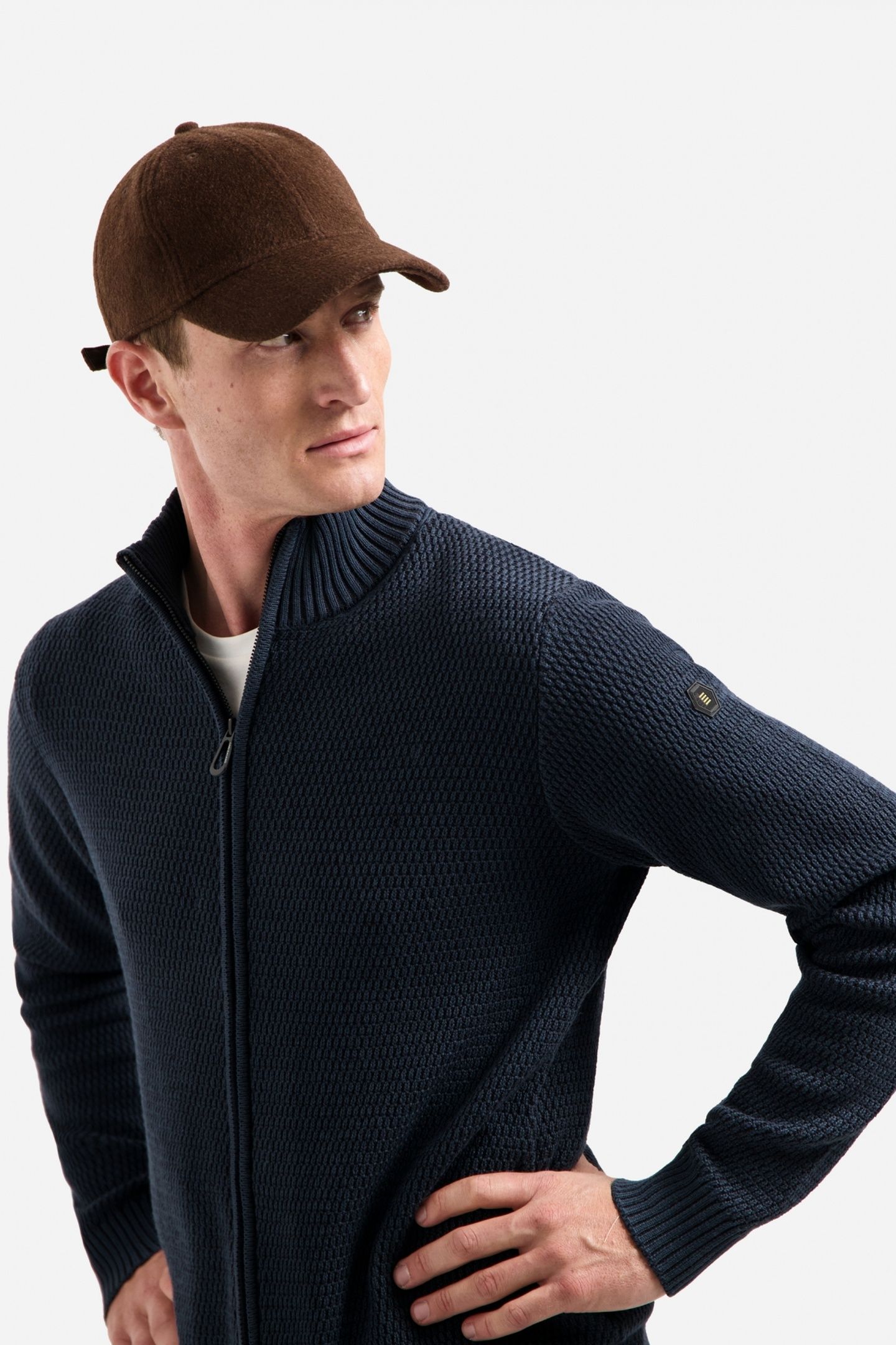 CARDIGAN 2 COLOURED MELANGE NIGHT 3