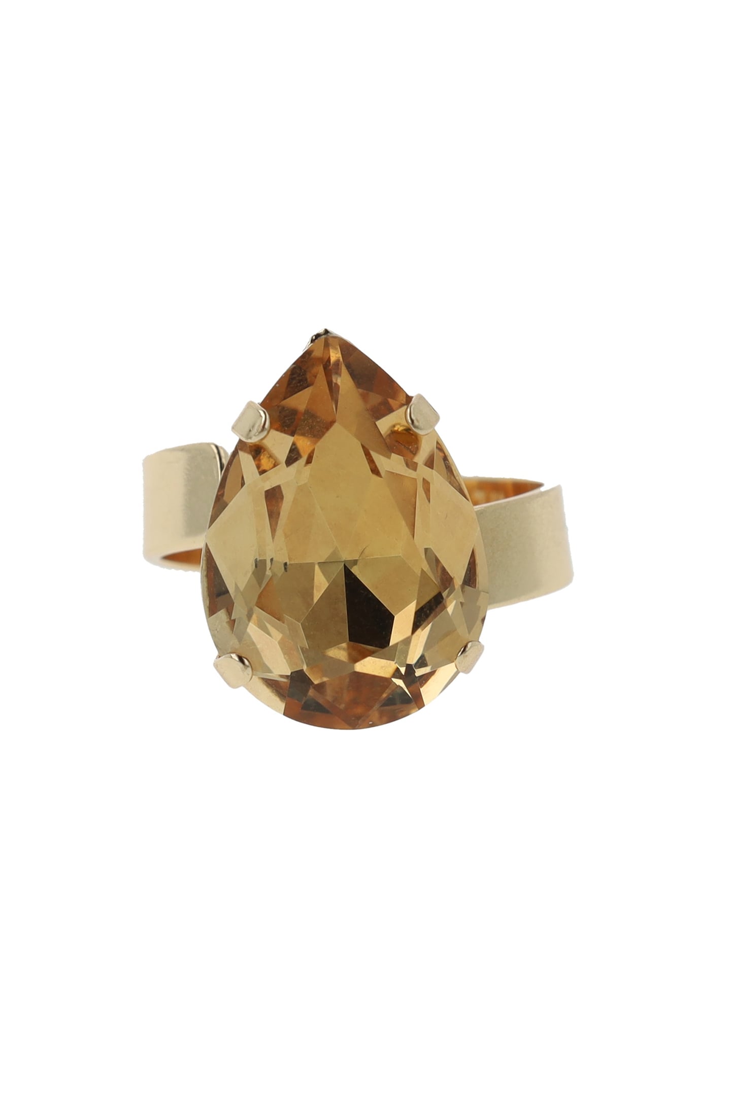 CLASSIC DROP RING LIGHT TOPAZ BROWN 2