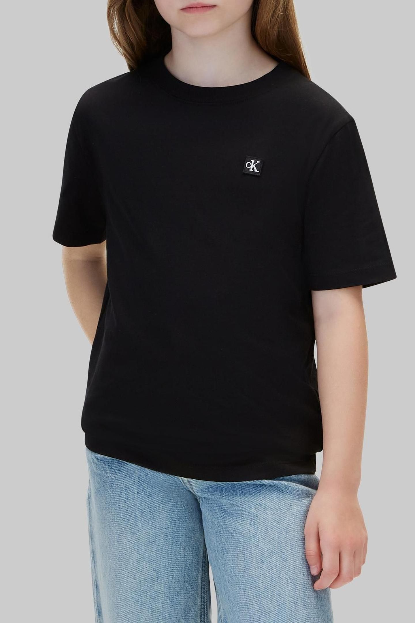 UNISEX MINI BADGE REGULAR T-SHIRT BLACK 1