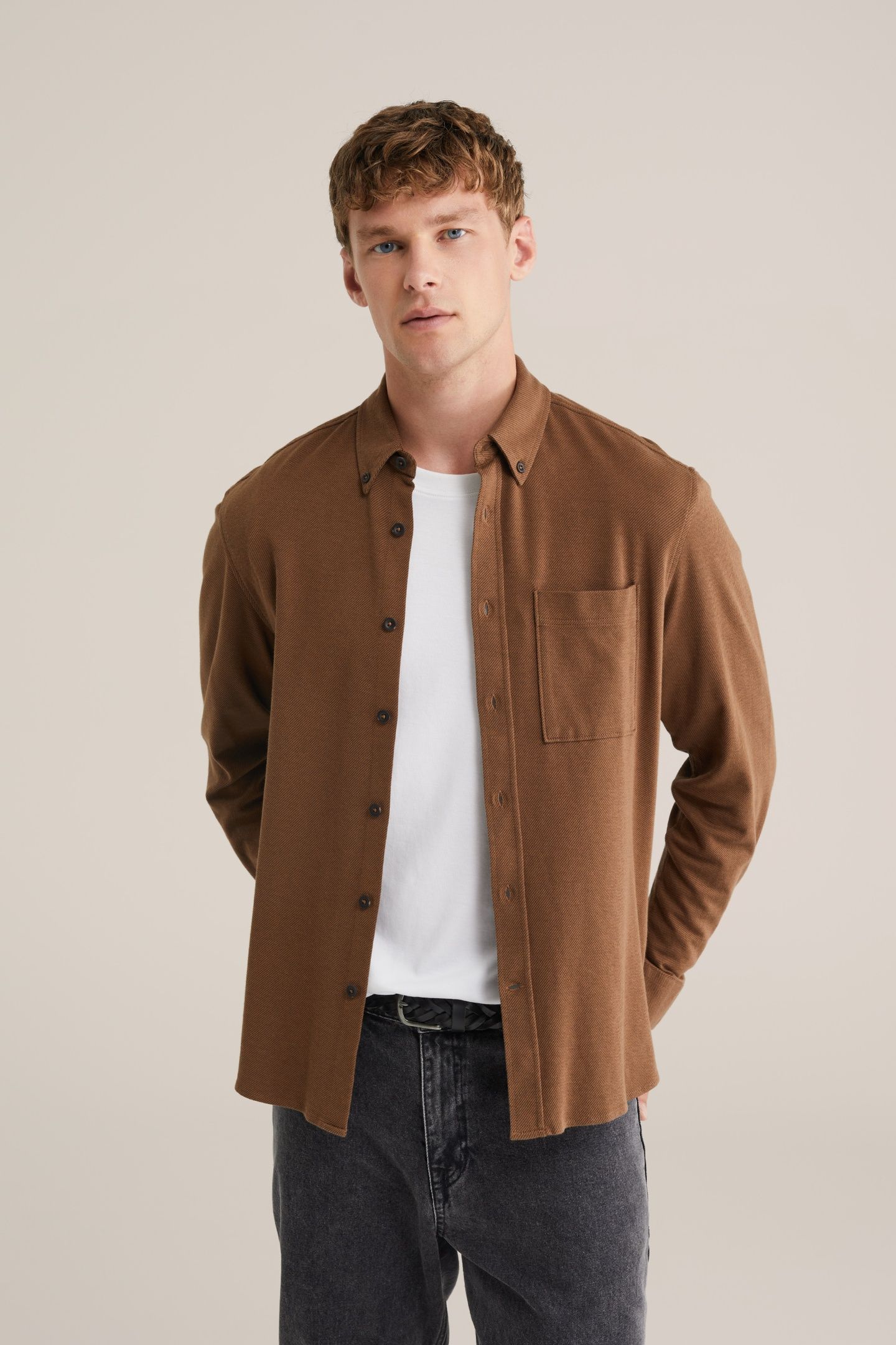 SHIRT LIGHT BROWN 1