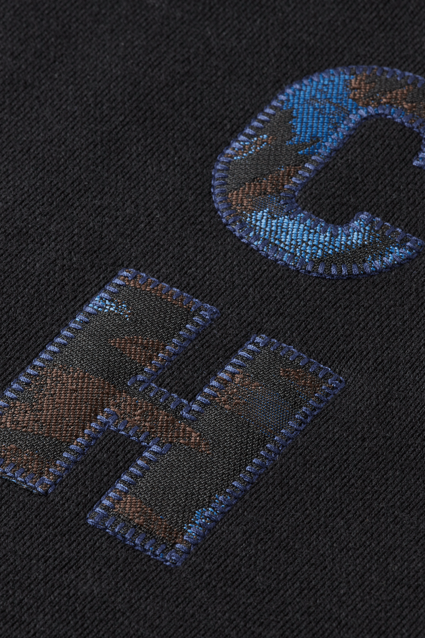 LOOSE FIT APPLIQUE SWEATSHIRT METEORITE 5