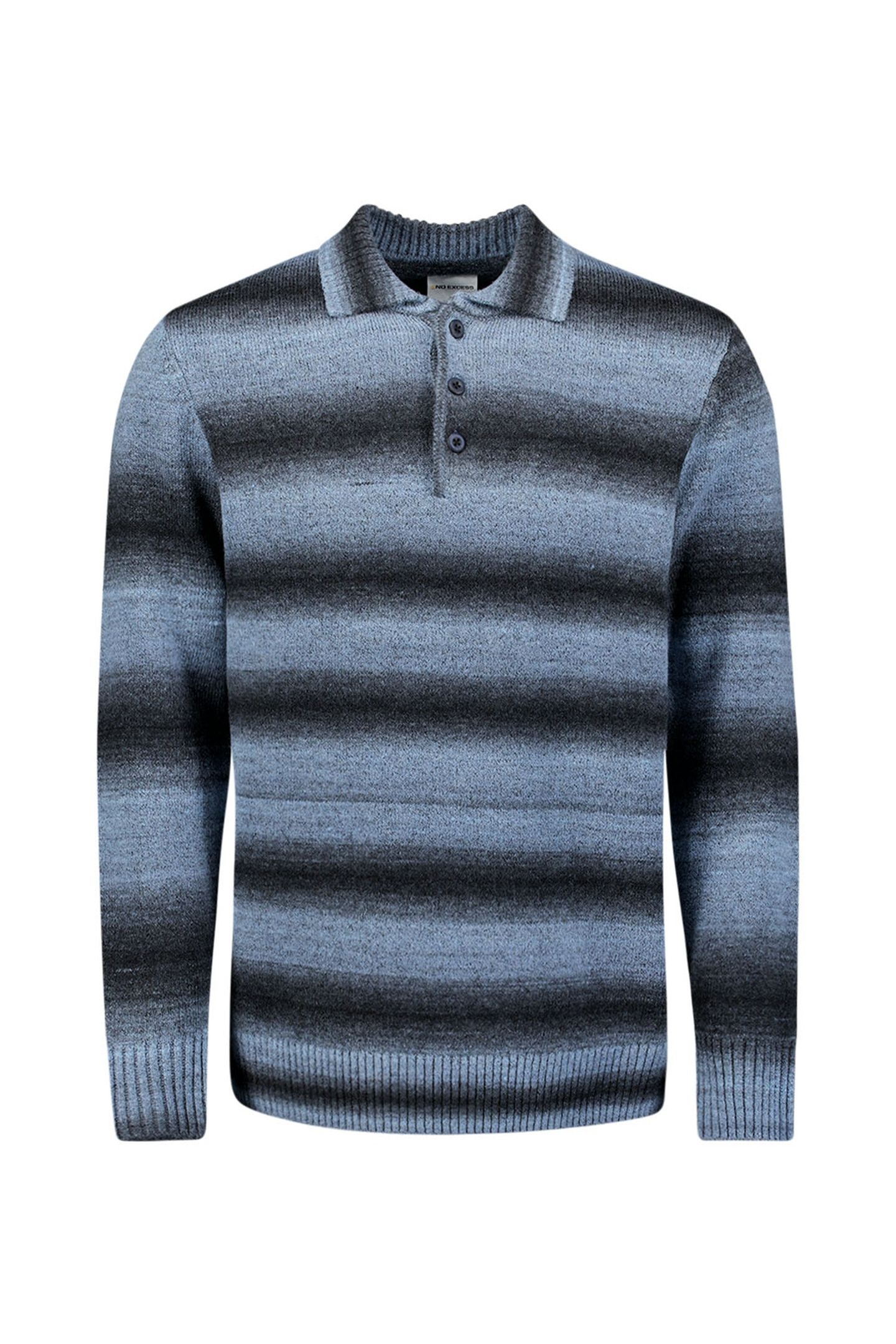 PULLOVER POLO DEGRADE DUSTY BLUE 1