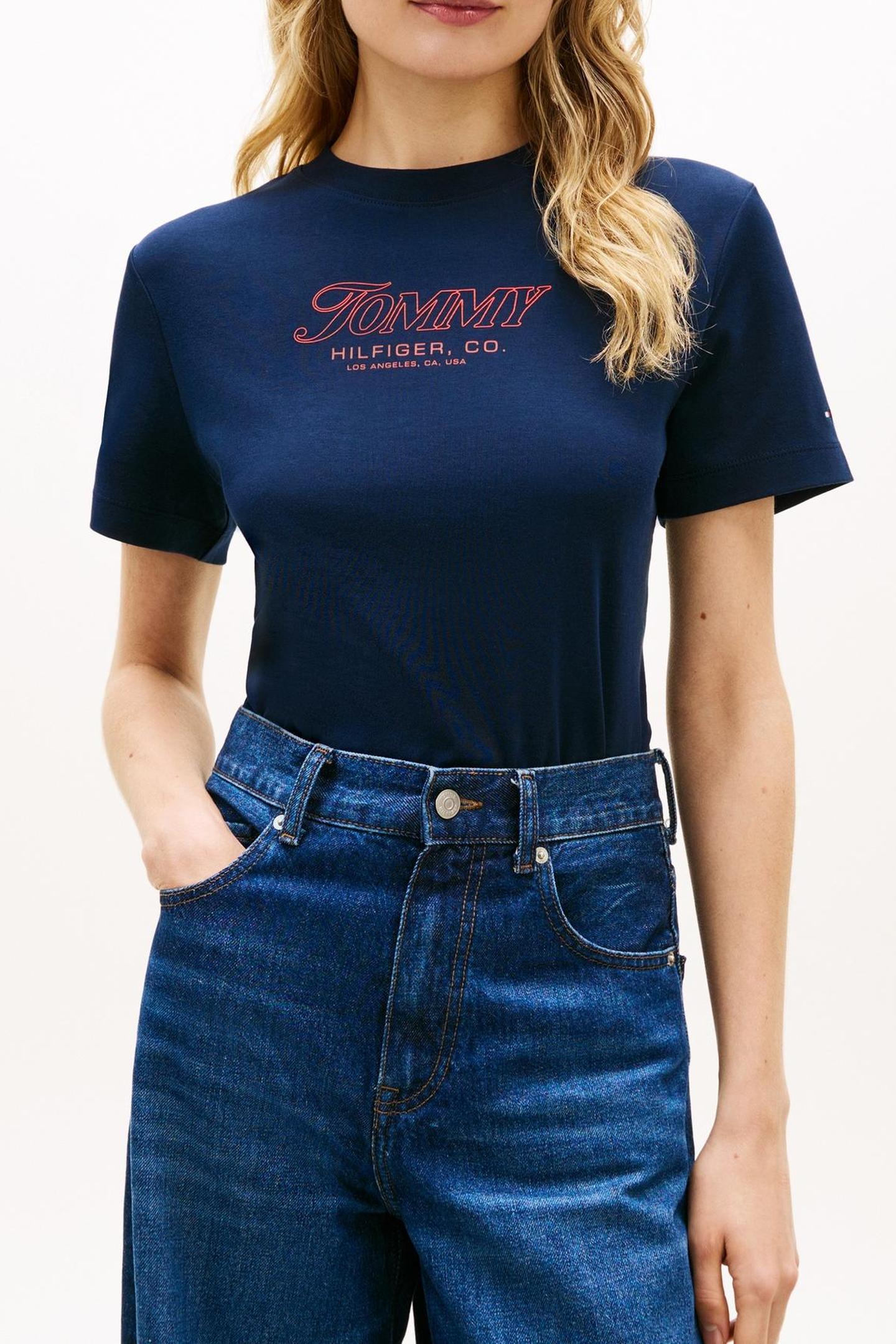TILT GRAPHIC REGULAR C-NECK DARK NIGHT NAVY 1