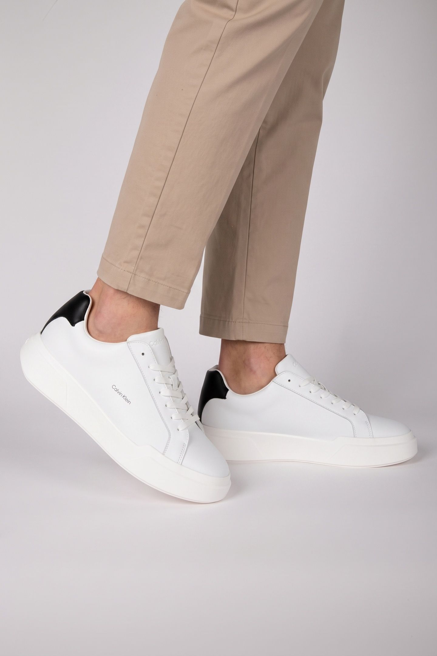 CHUNKY CUPSOLE LACEUP SHOES BRIGHT WHITE/BLACK 3