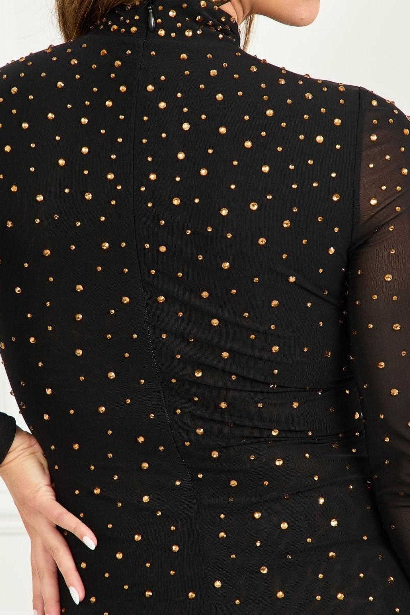 ON THE DOT MAXI JET BLACK A996 11