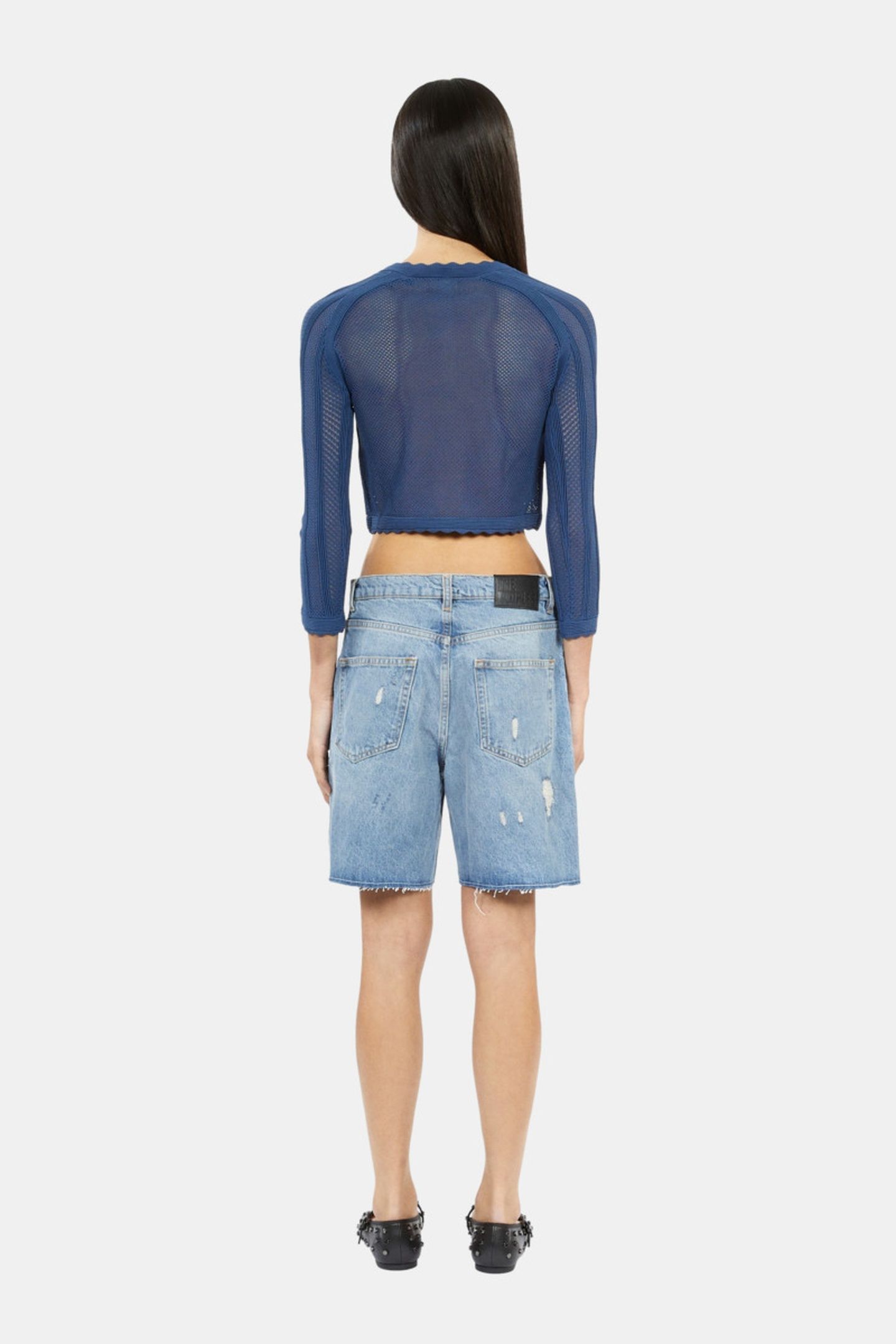 DENIM SHORTS MEDIUM BLUE 5