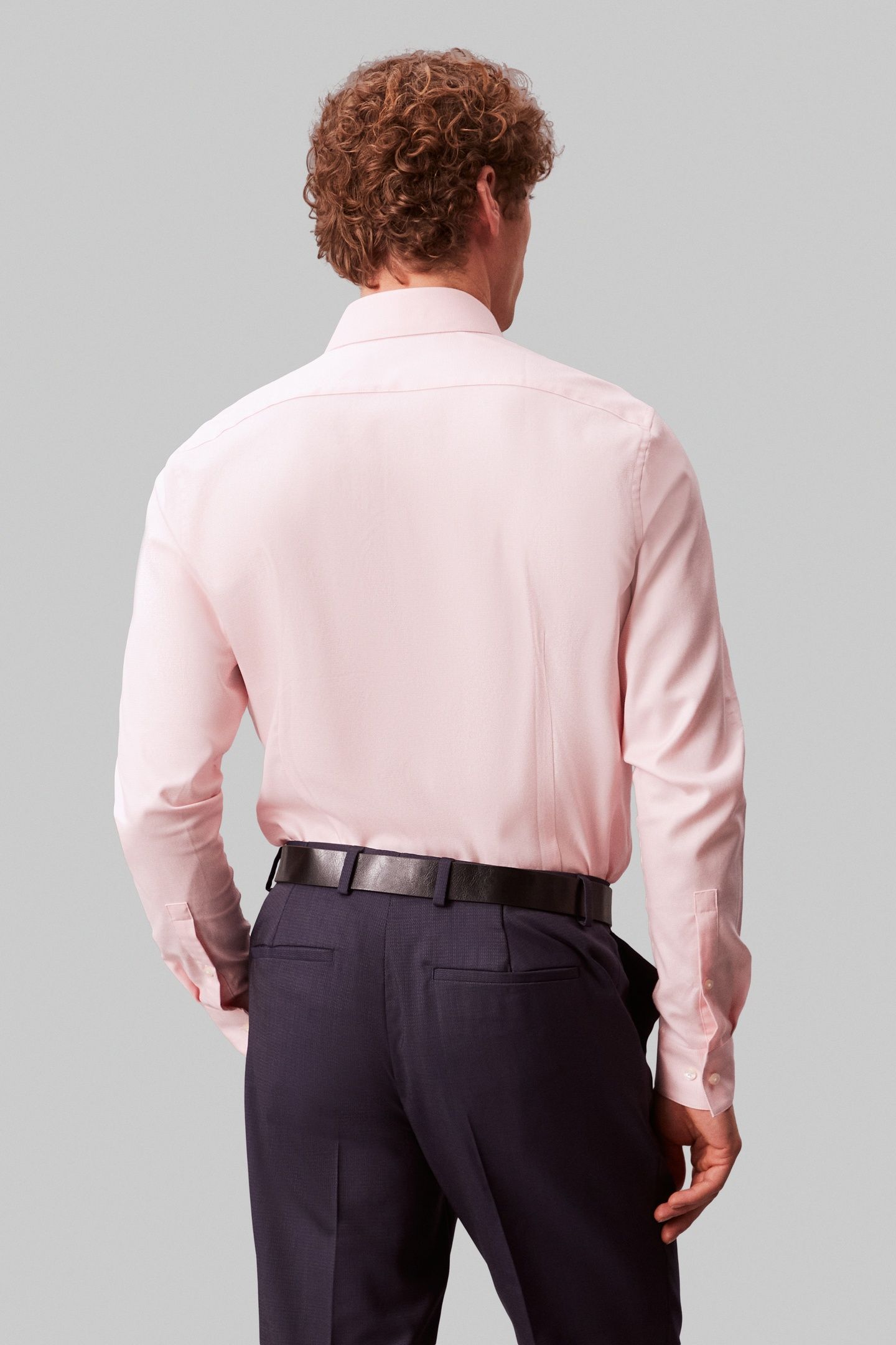 SLIM ESSENTIAL POPLIN SHIRT PINK 2