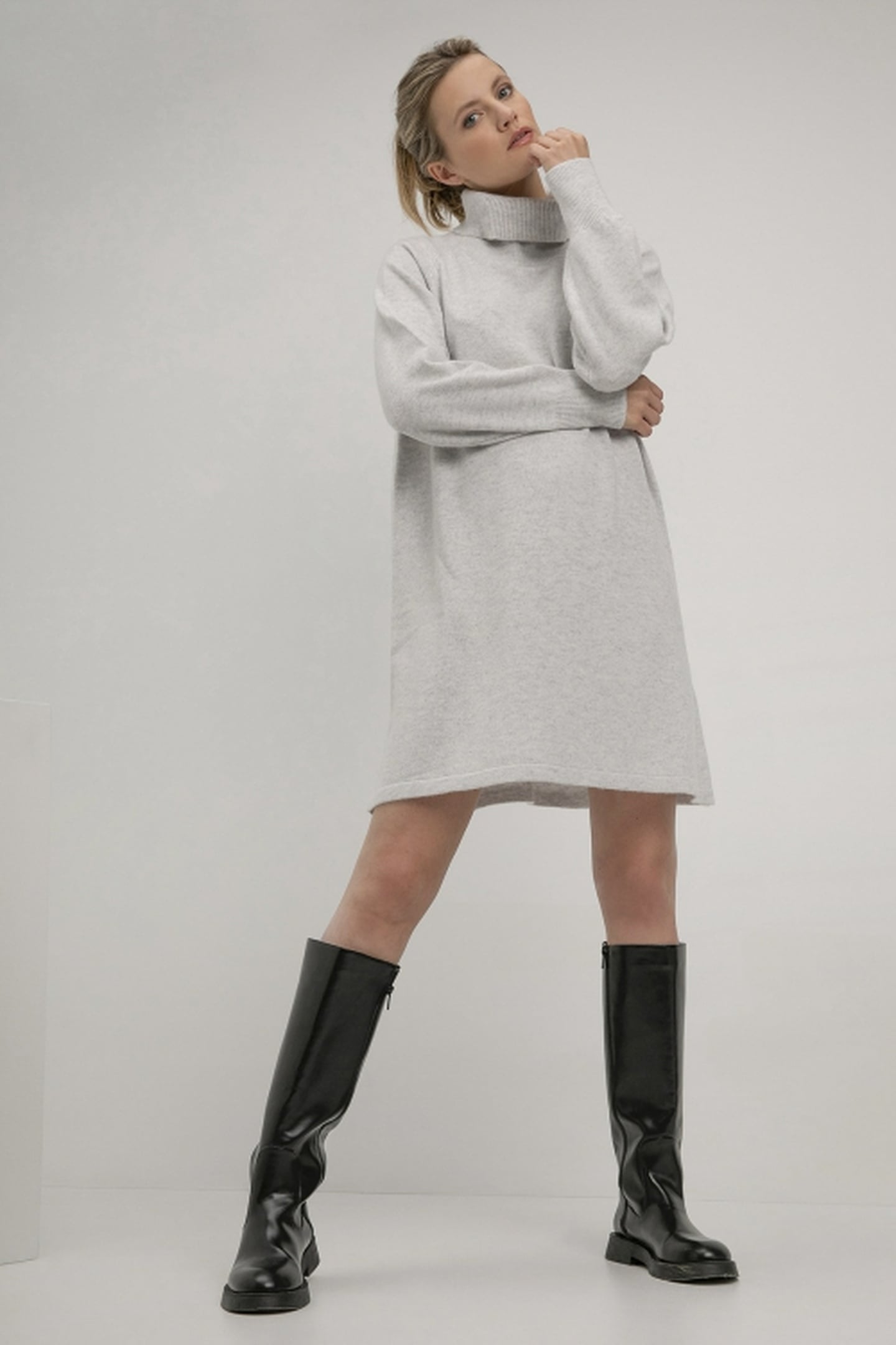 SANDY DRESS LIGHT GREY 1