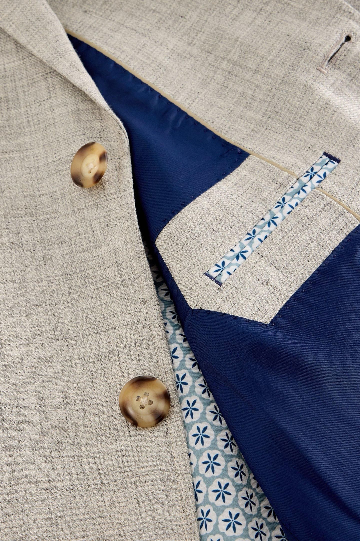 LINEN BLAZER LIGHT GREY 7