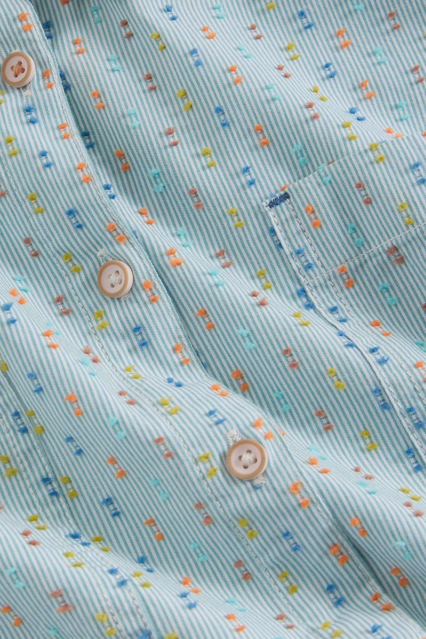 SOPHIE ORGANIC COTTON SHIRT GREEN MULTI 6