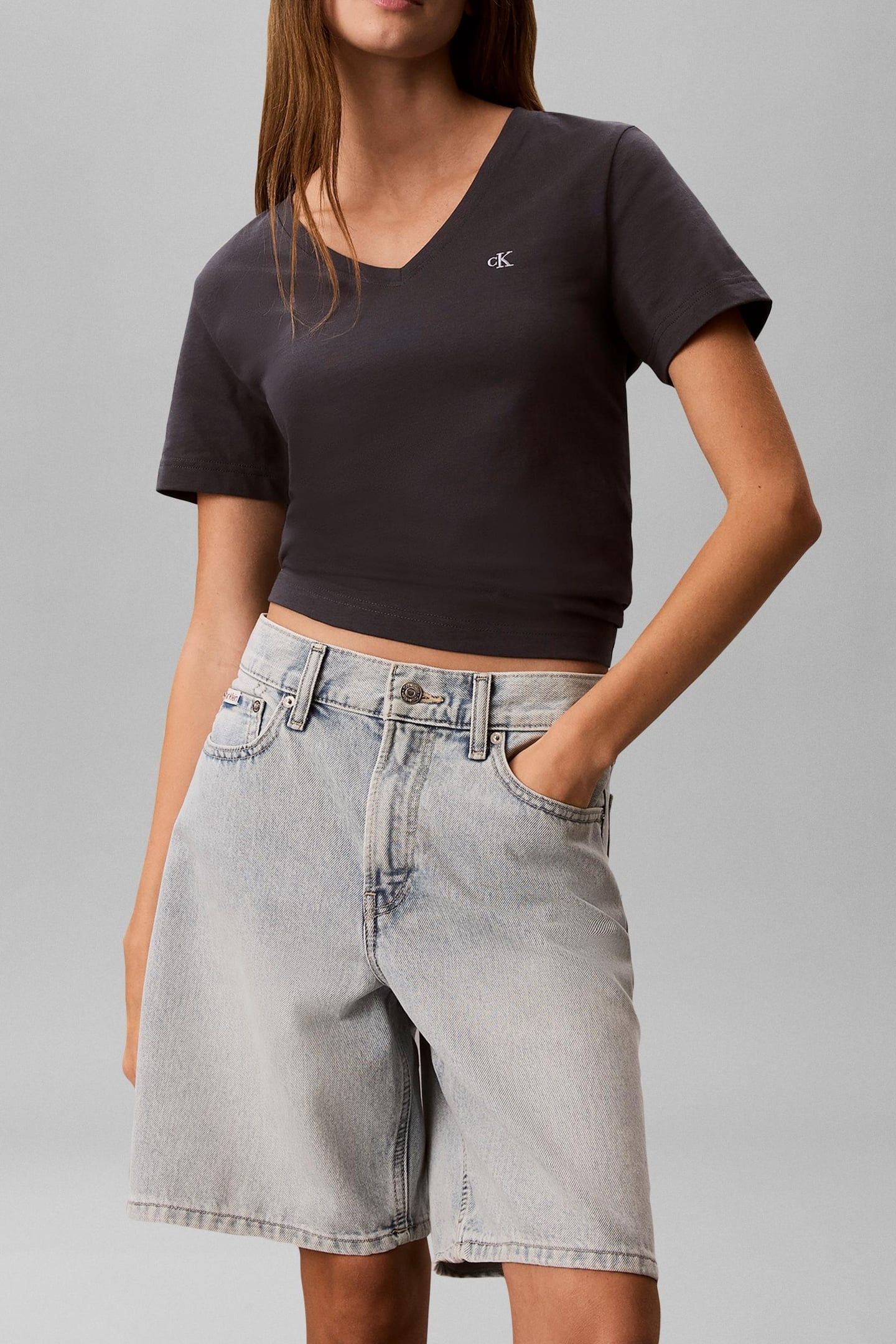 ARCHIVE JERSEY V-NECK T-SHIRT EBONY 2