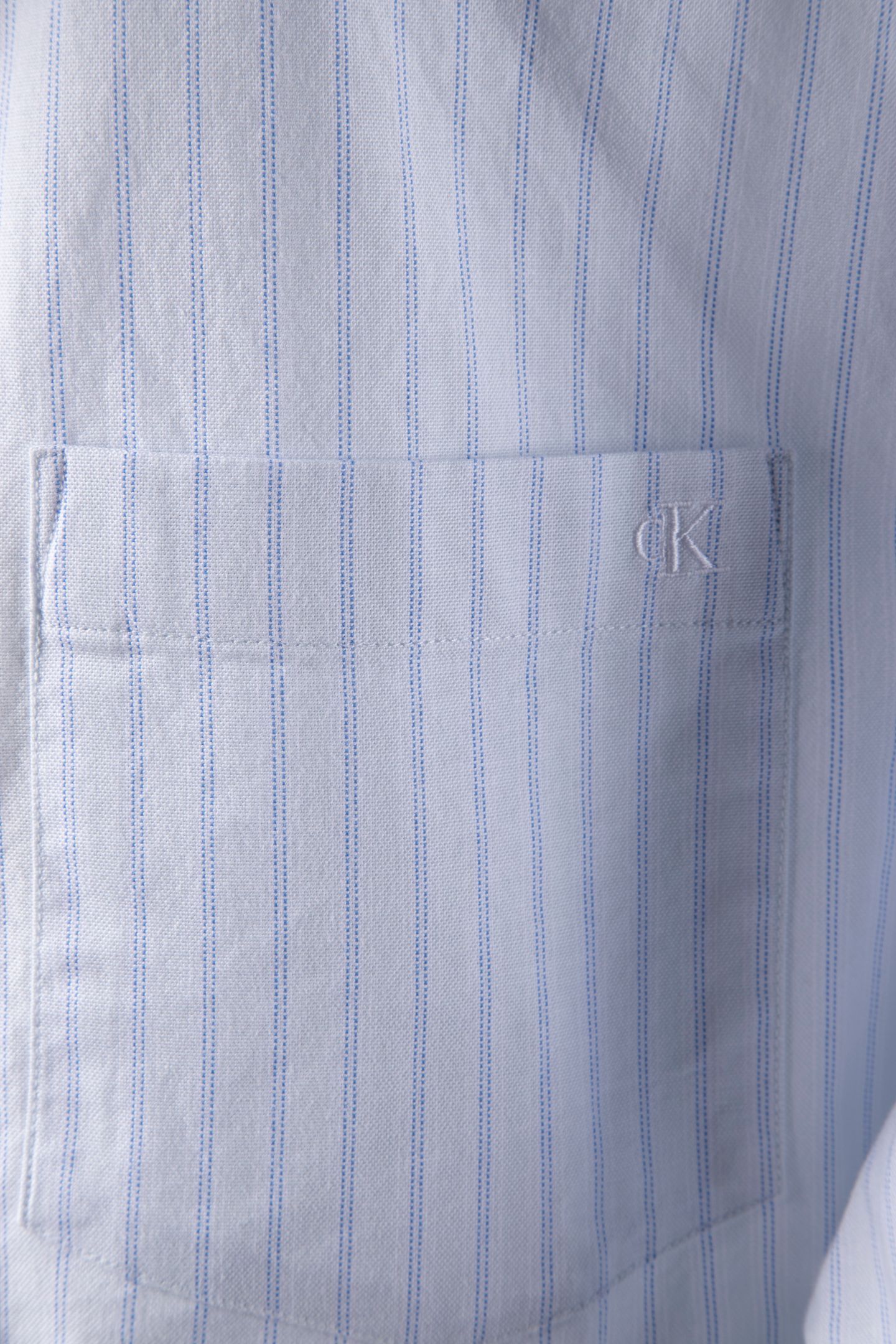 LONG SLEEVE YARN-DYED STRIPE OXFORD BALLAD BLUE 4