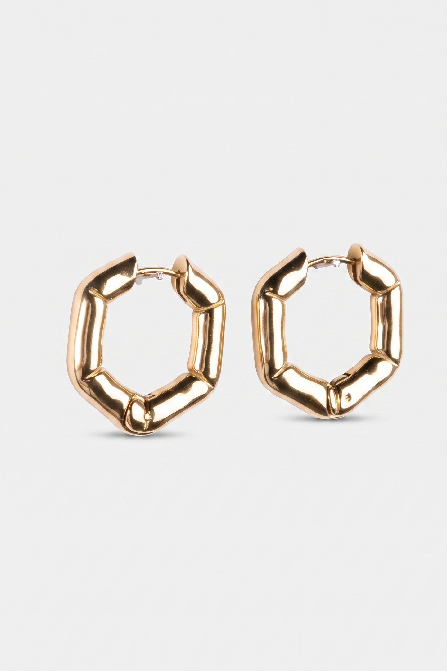 HEXAGON OHRRINGE GOLD 4