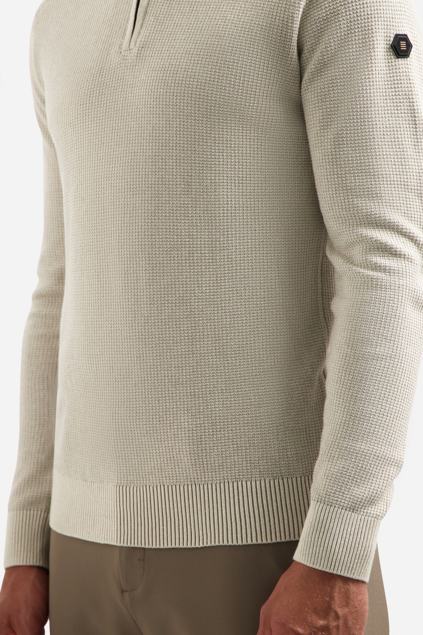 PULLOVER HALF ZIP PLATED STRUCTURE KNIT KIT 7