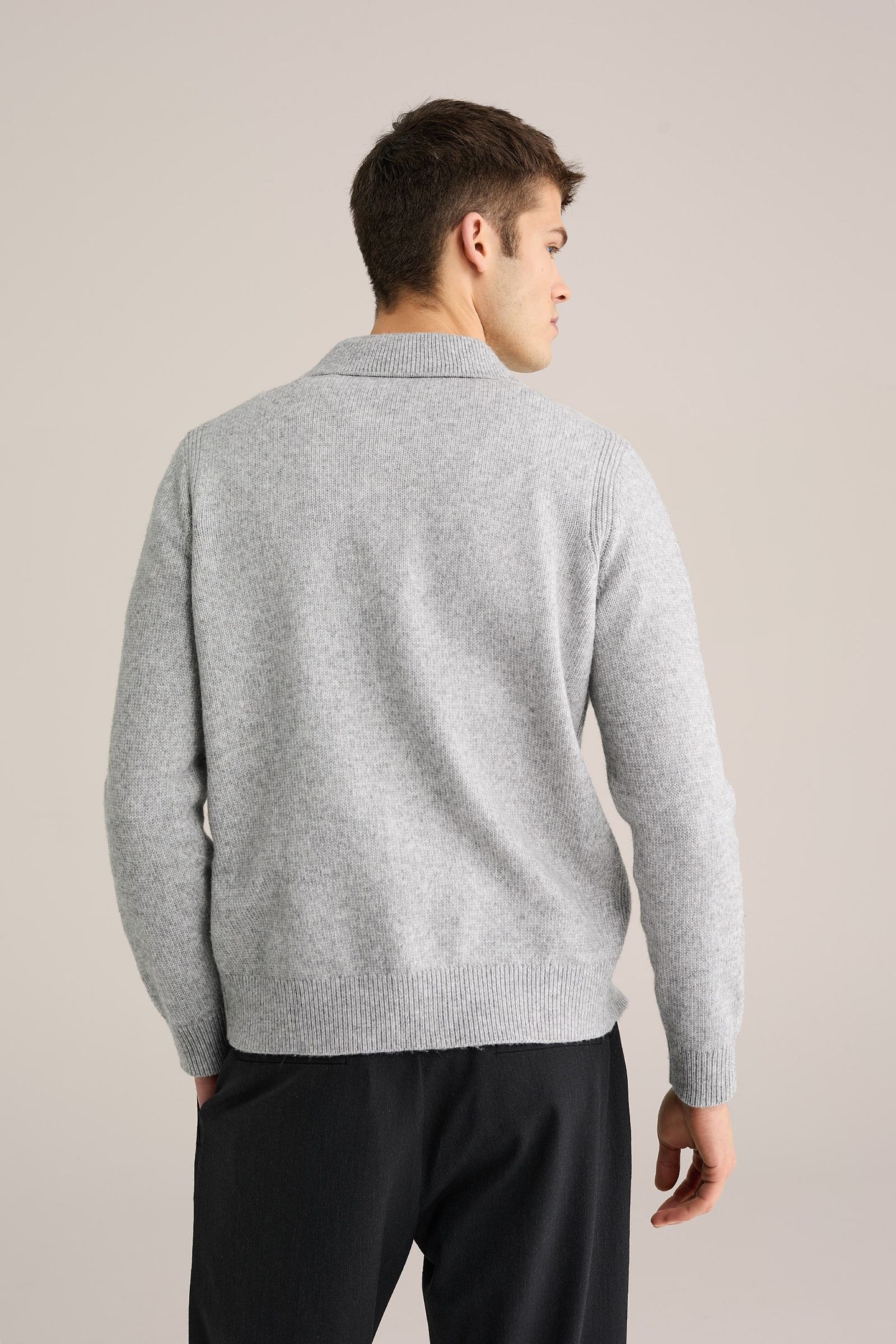 CARDIGAN BLENDED LIGHT GREY 3