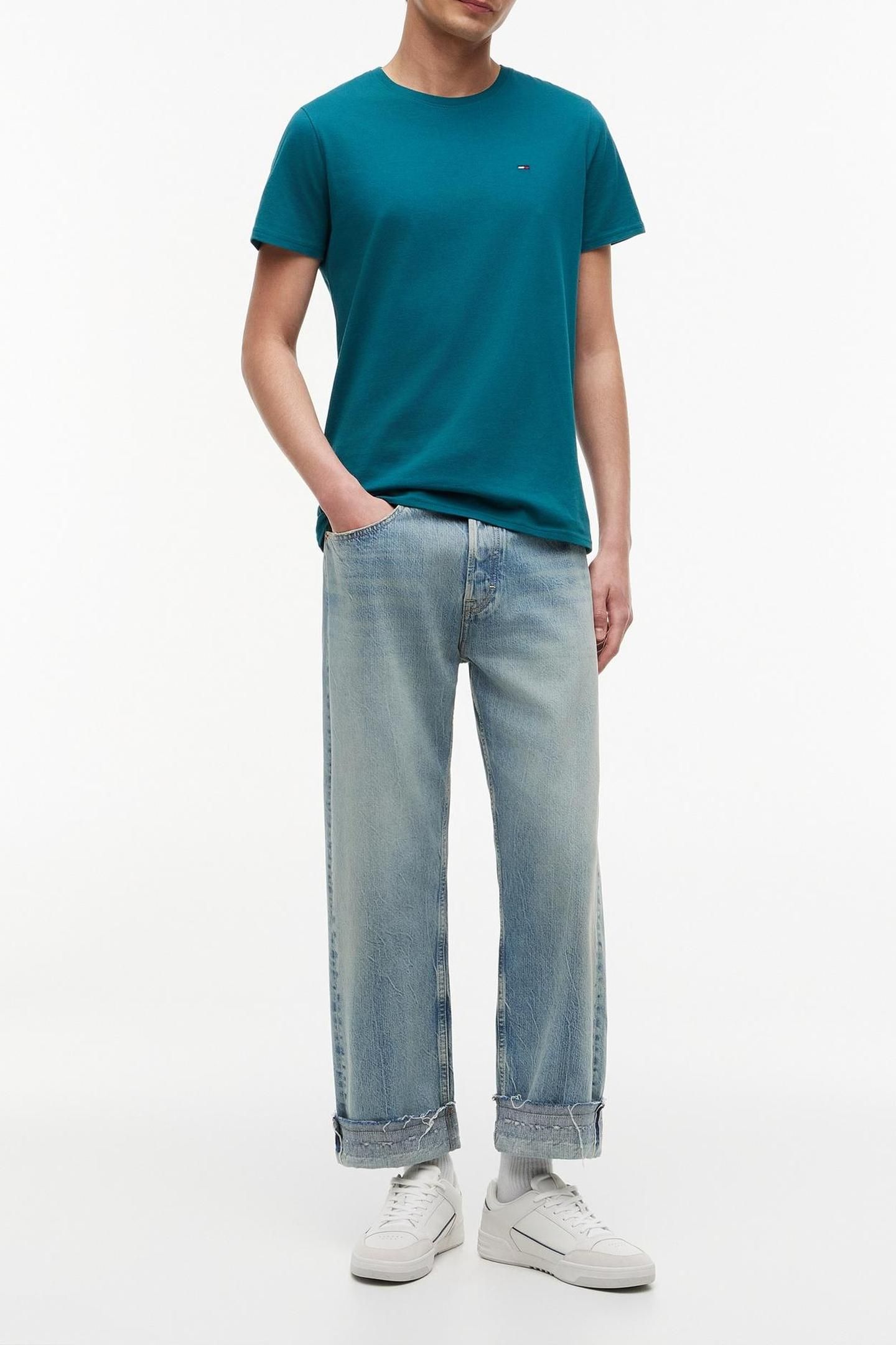 XSLIM JERSEY TEE POLAR TEAL 3