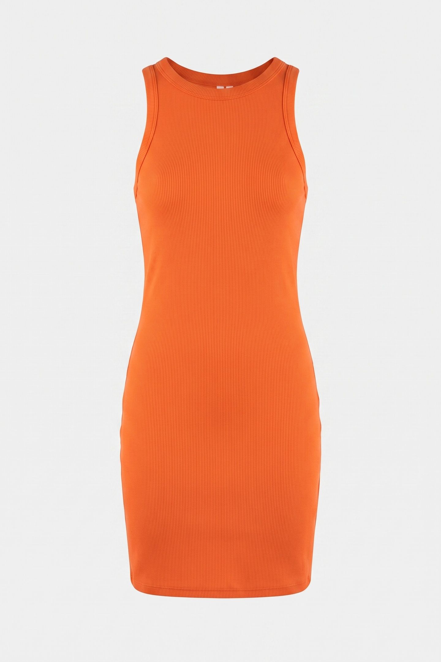NAHARA COTTON RIB DRESS ORANGE 3