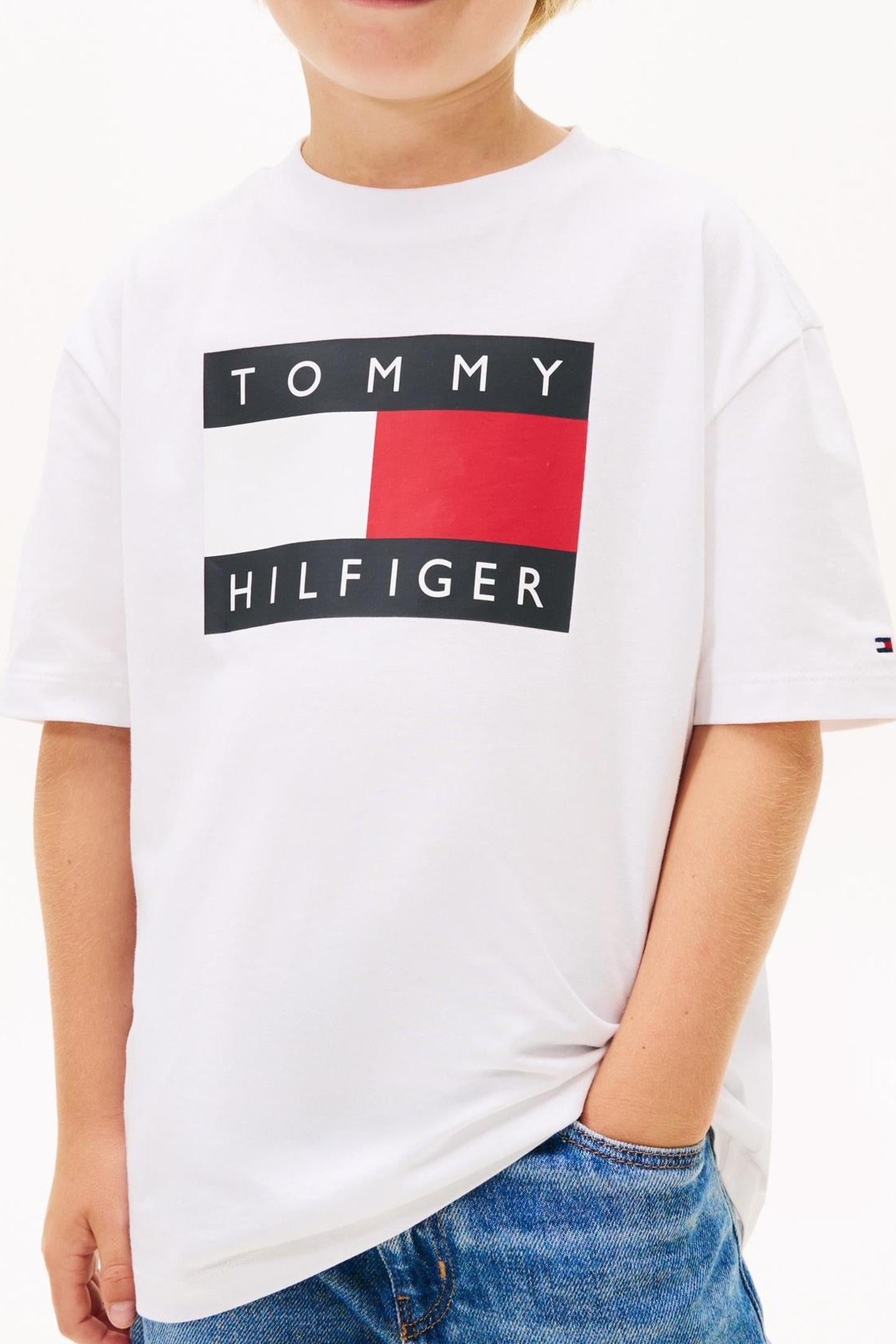 BOYS HERITAGE PRINTED FLAG WHITE 5