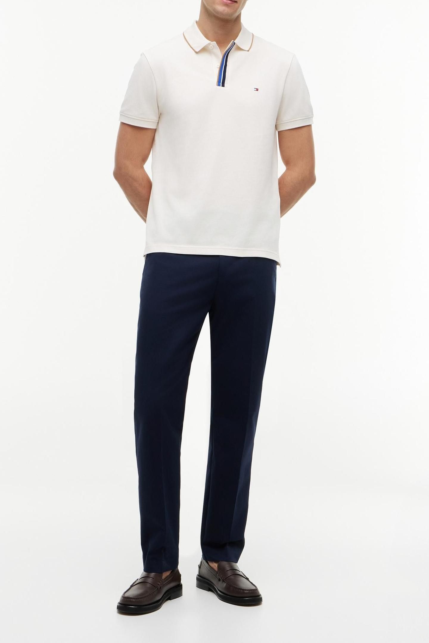 PIQUE PLACKET T-SHIRT IVORY PETAL 3