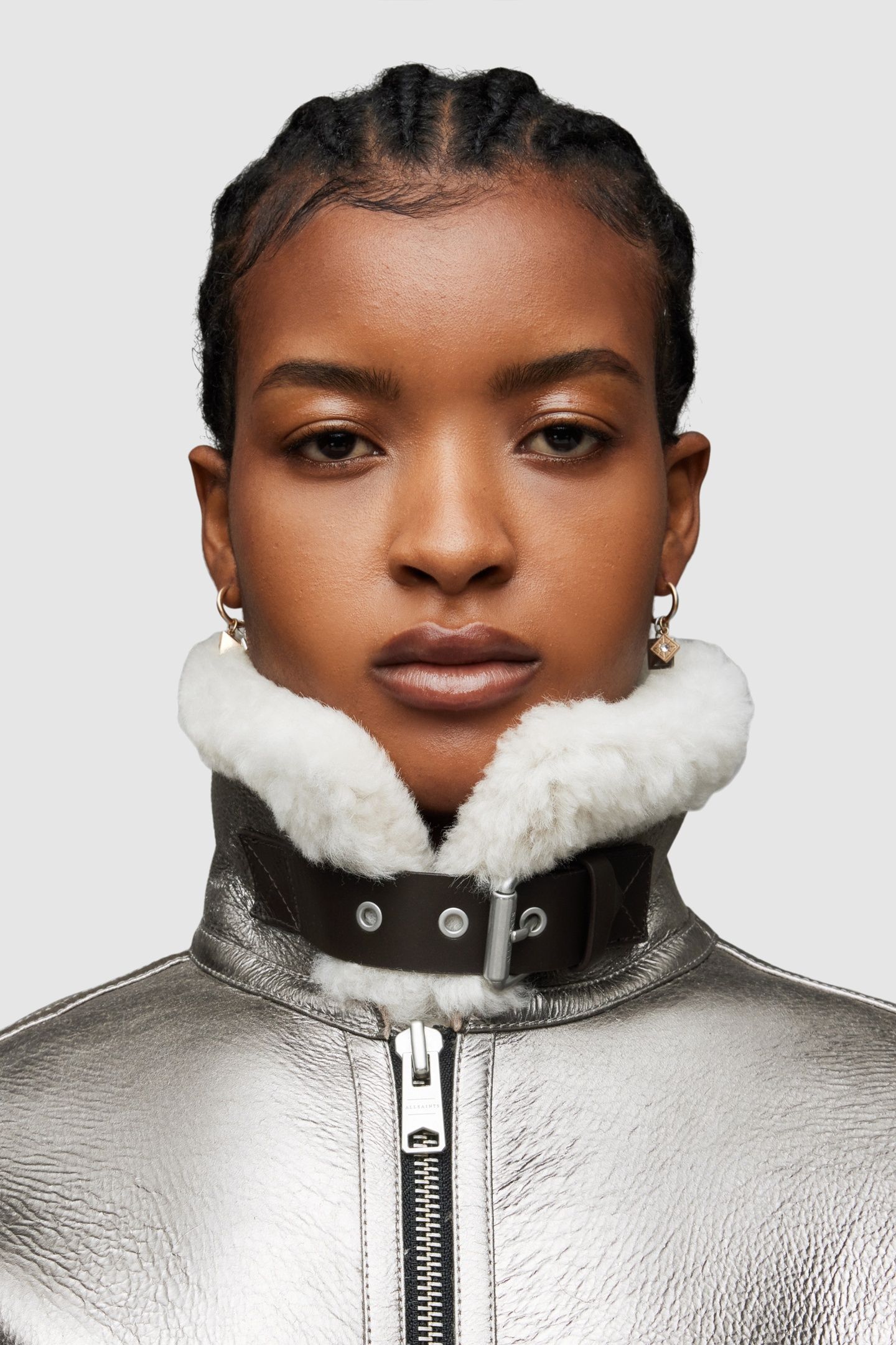 LOREL FLYING JACKET SILVER/OFF WHITE 7