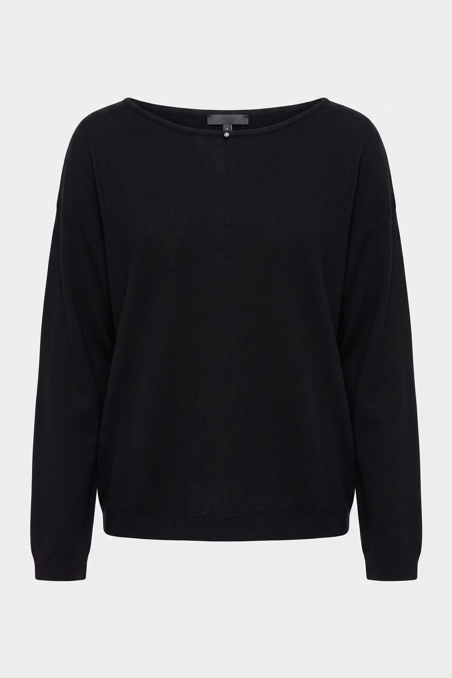 BOAT NECK SEAMLESS BLACK 3