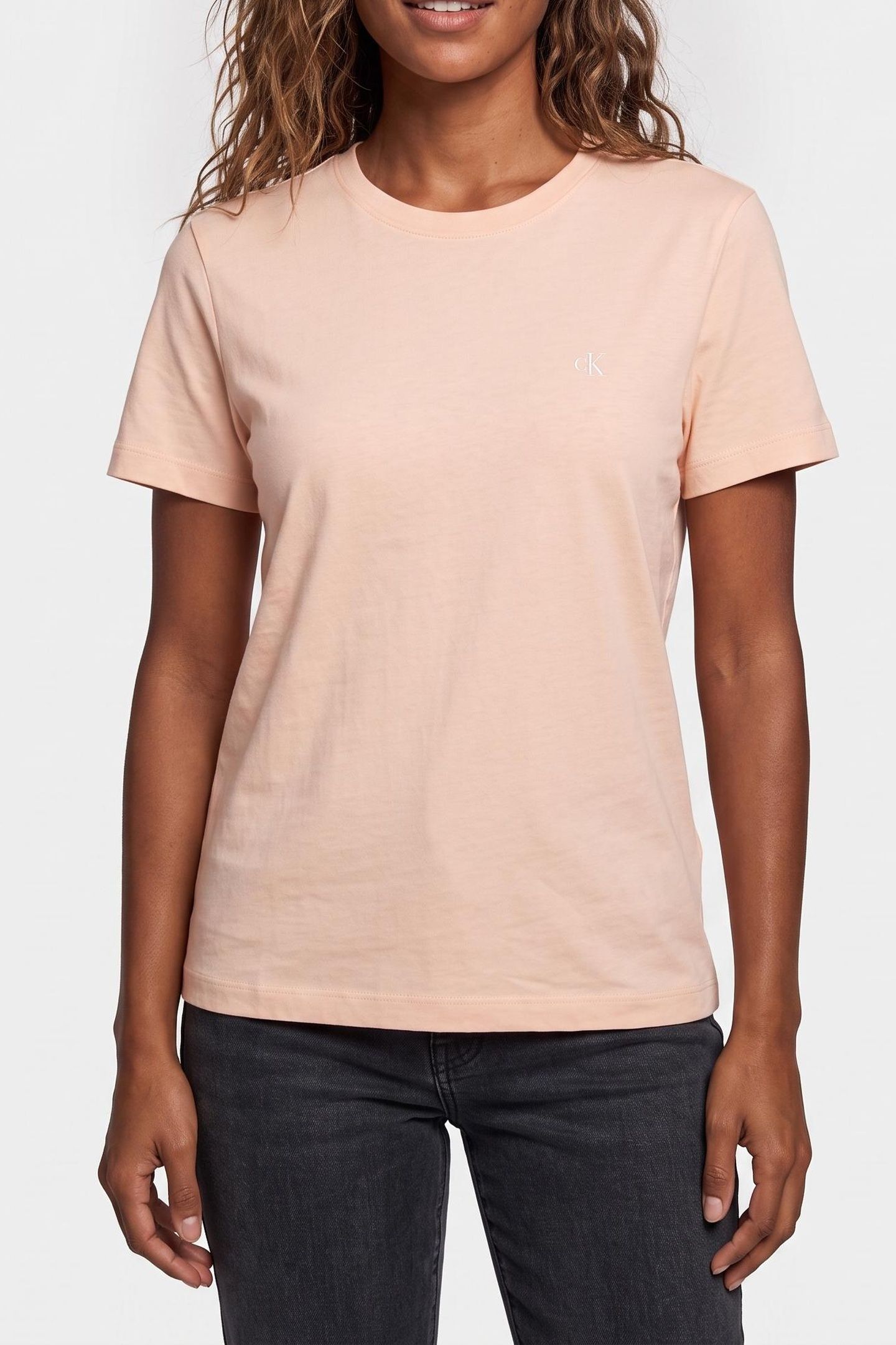SHORT SLEEVE MONOGRAM CREW TEE MANGANO CALCITE 1