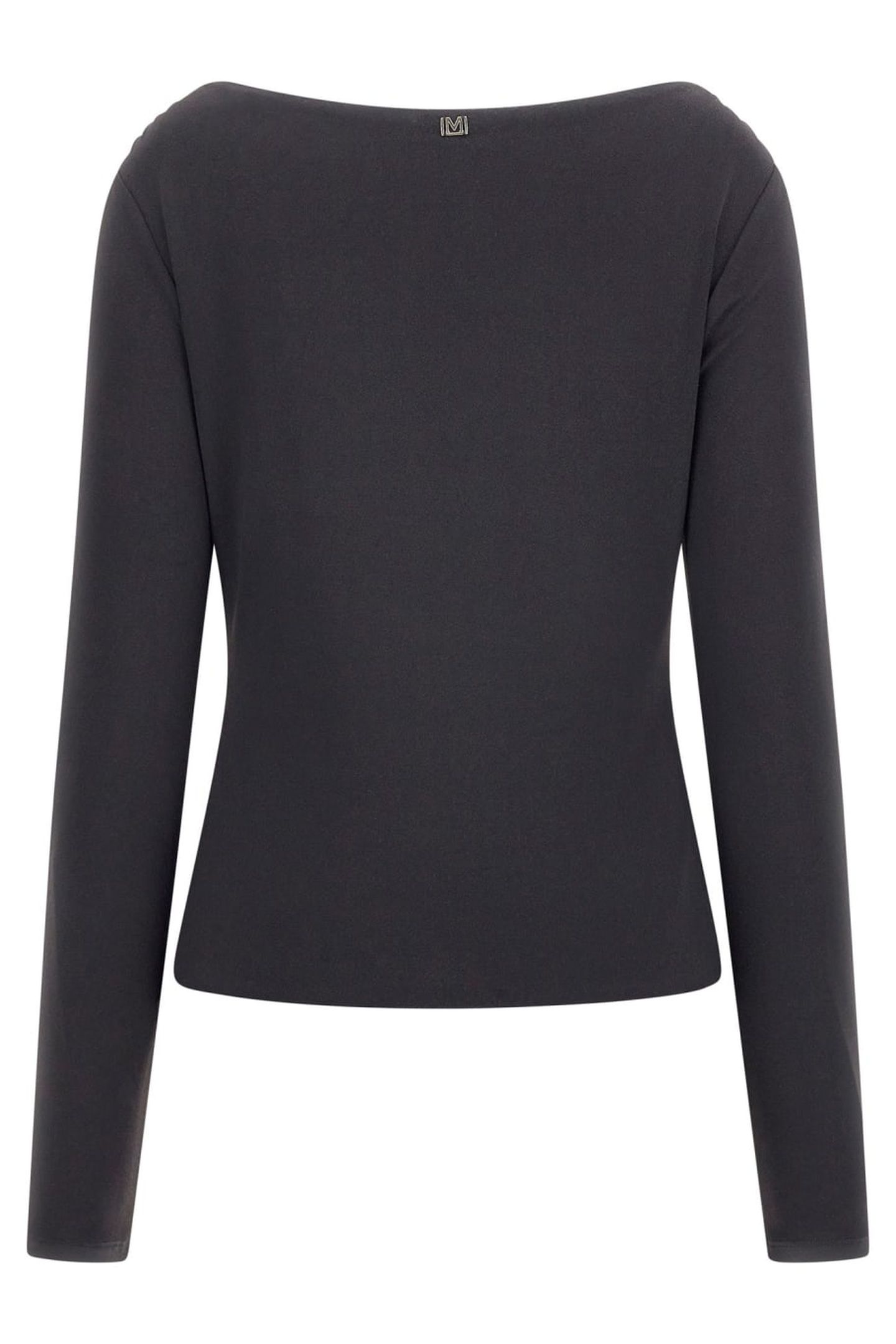 OLGA LS CUT OUT TOP JET BLACK A996 2