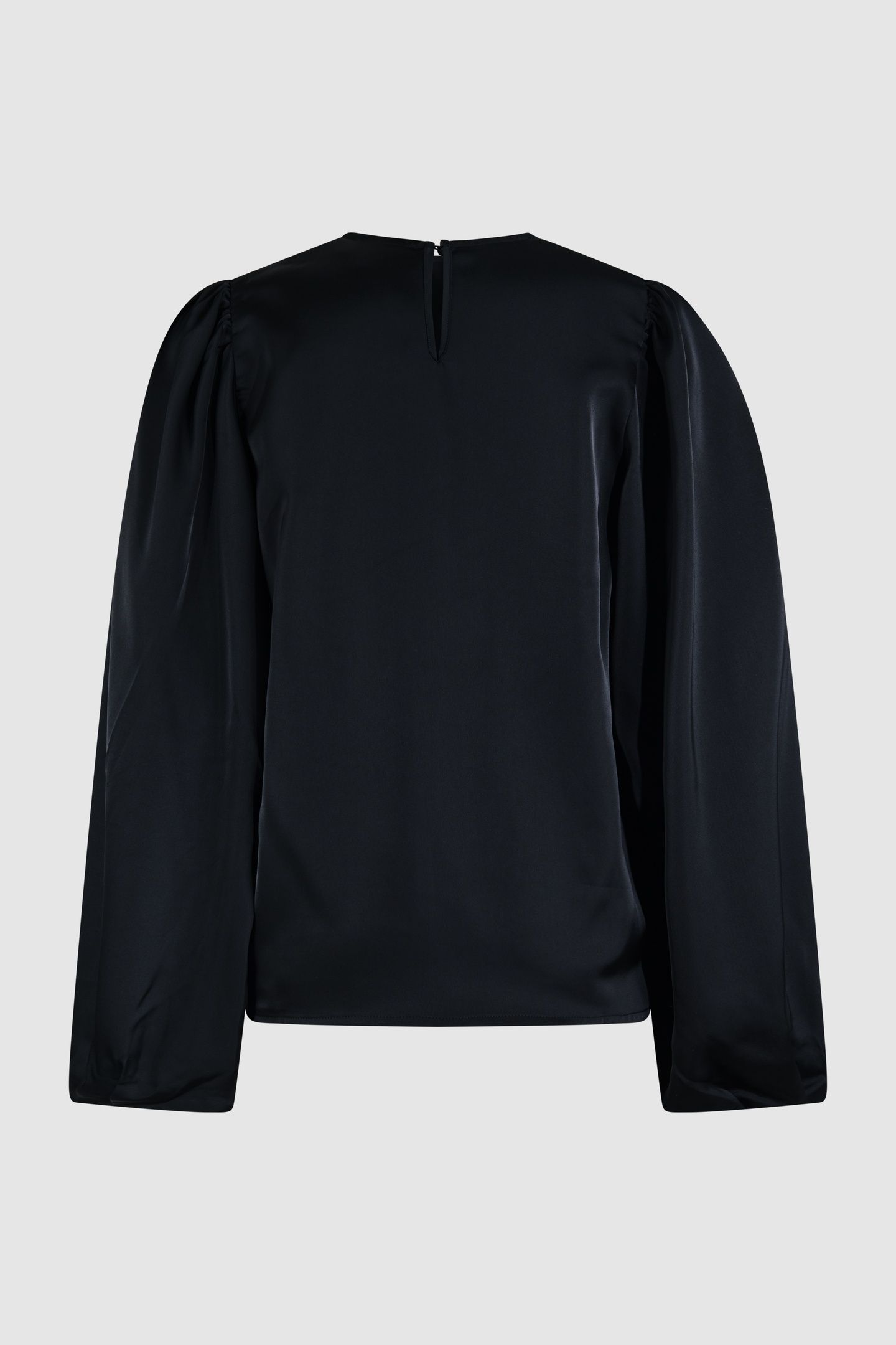 LA-SBCLEAN V-NECK BLOUSE BLACK 5