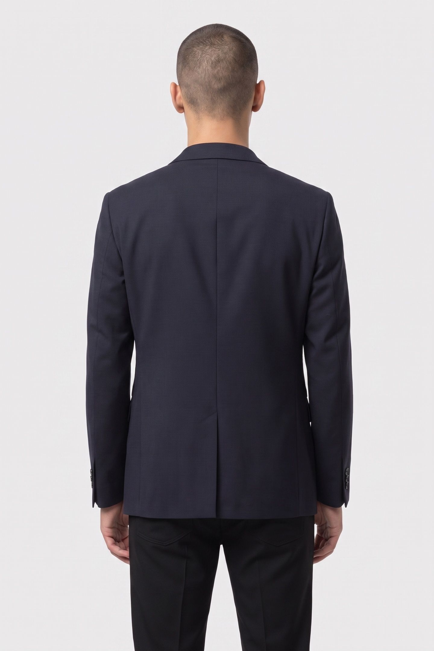 DENNIS HOPSACK SUIT BLAZER BLUE 2