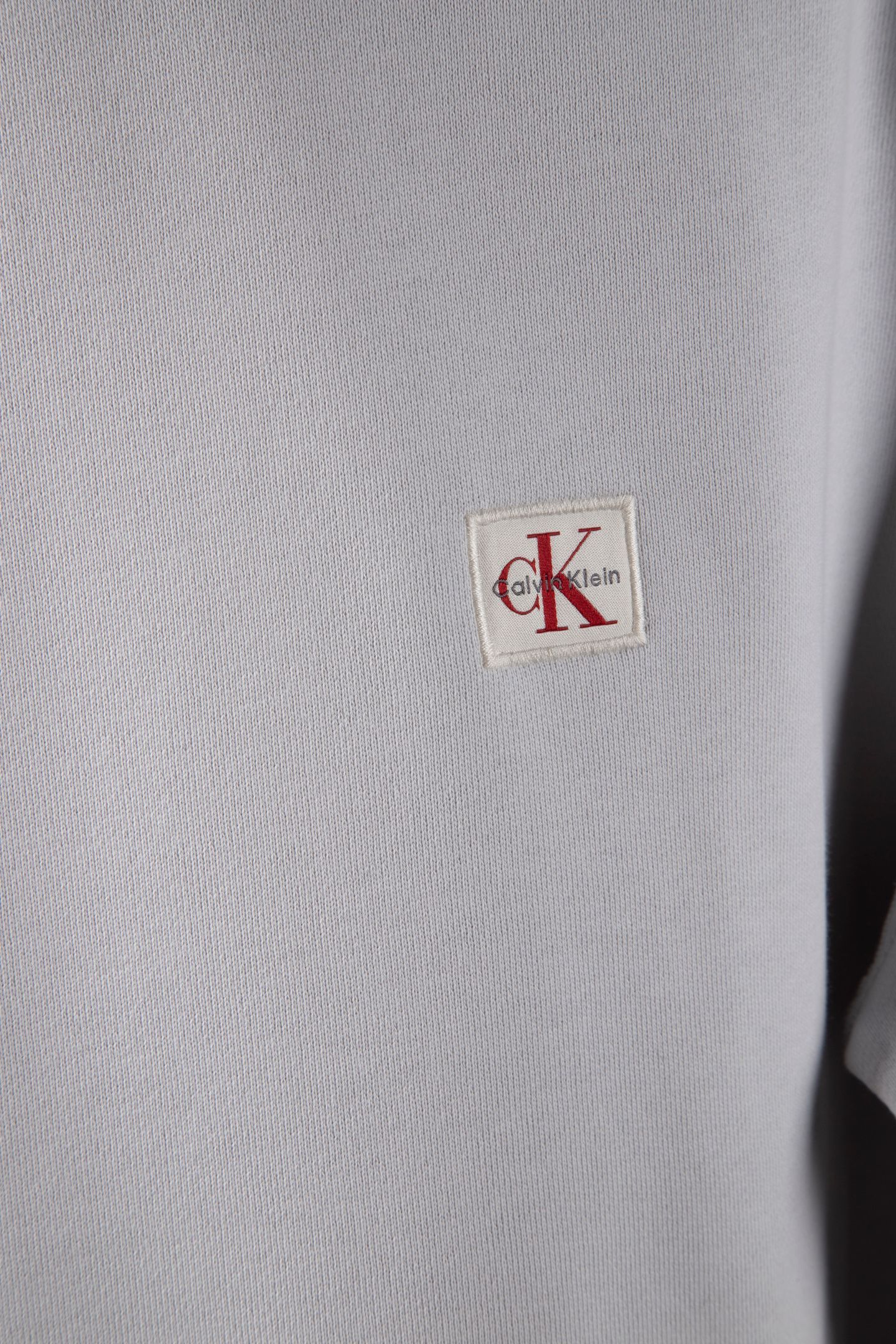 CLASSIC LONG SLEEVE 350GSM TERRY WOVEN LABEL MARBLE GRAY 4