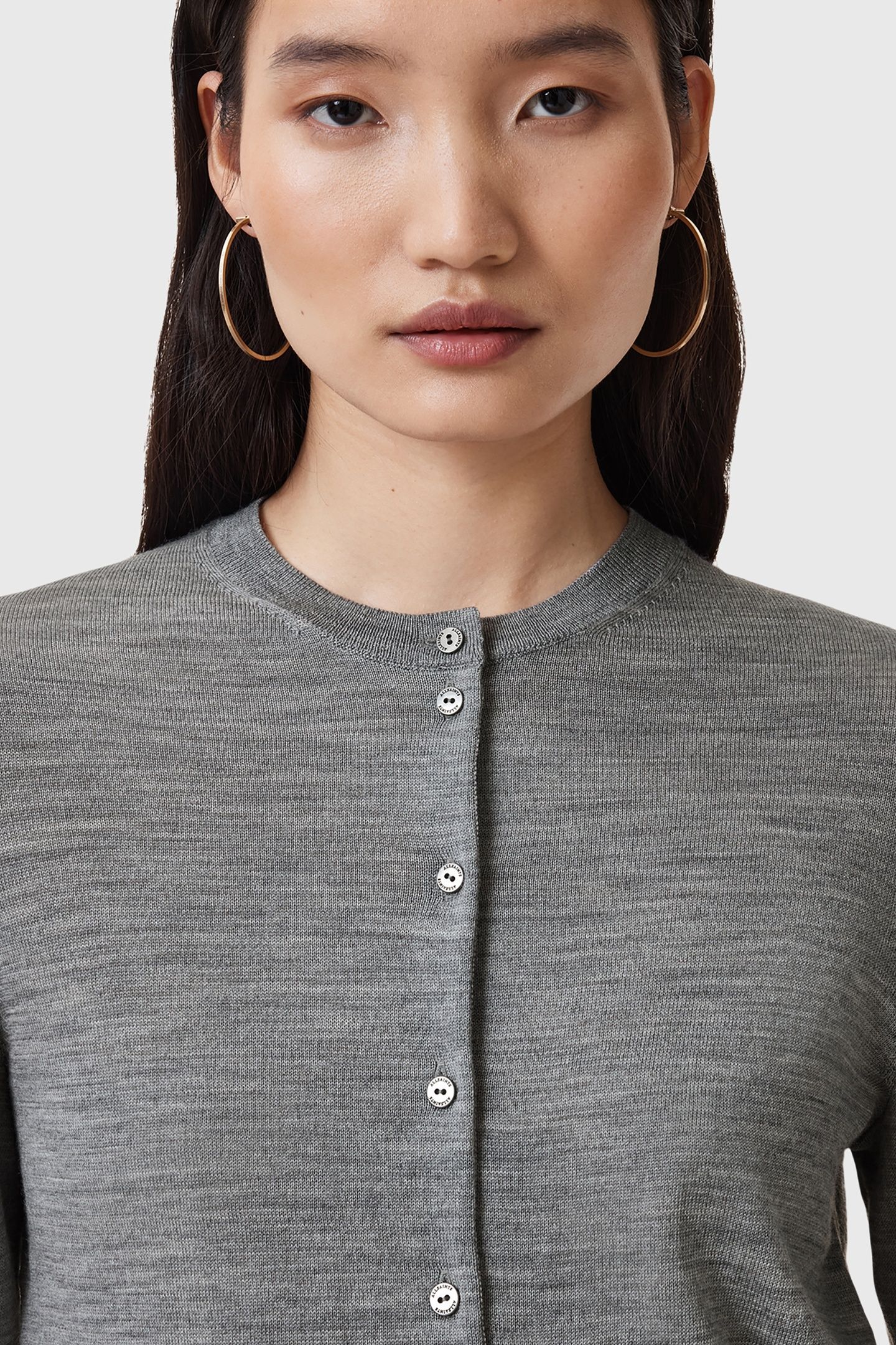 ANOUK CARDIGAN PALE GREY MARL 6