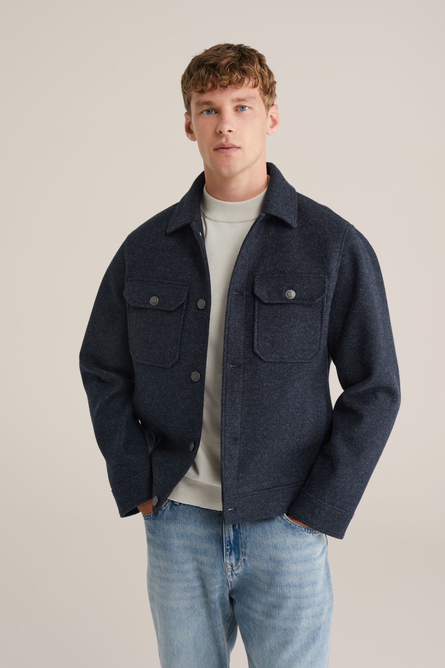 JACKET NORMAL LENGTH NAVY BLUE 1