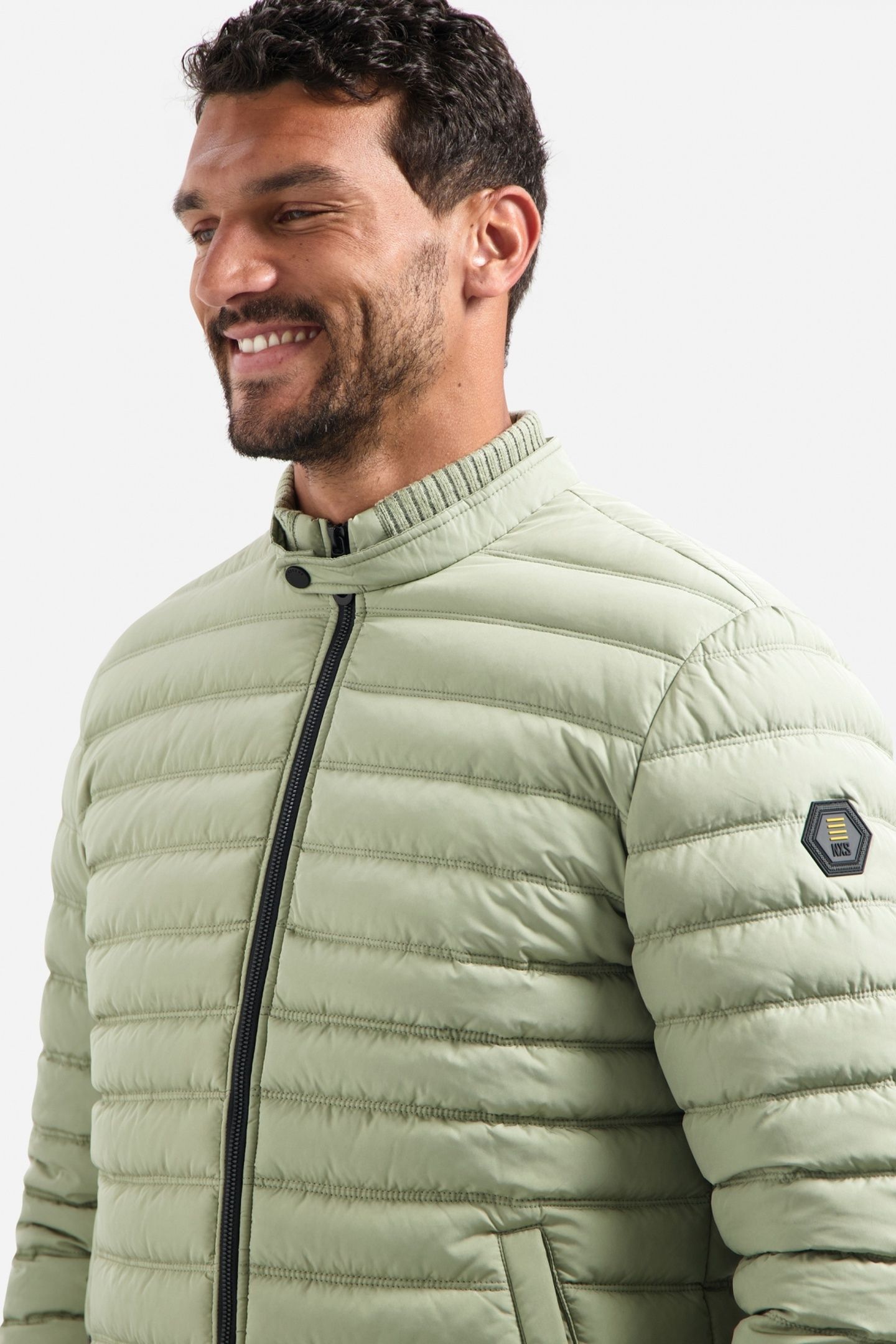 JACKET SHORT FIT PADDED LIGHT MOSS 3